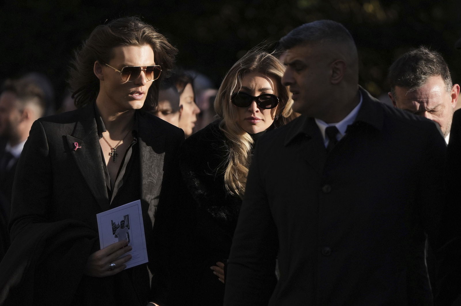 Damian Hurley, left, and Kate Cassidy