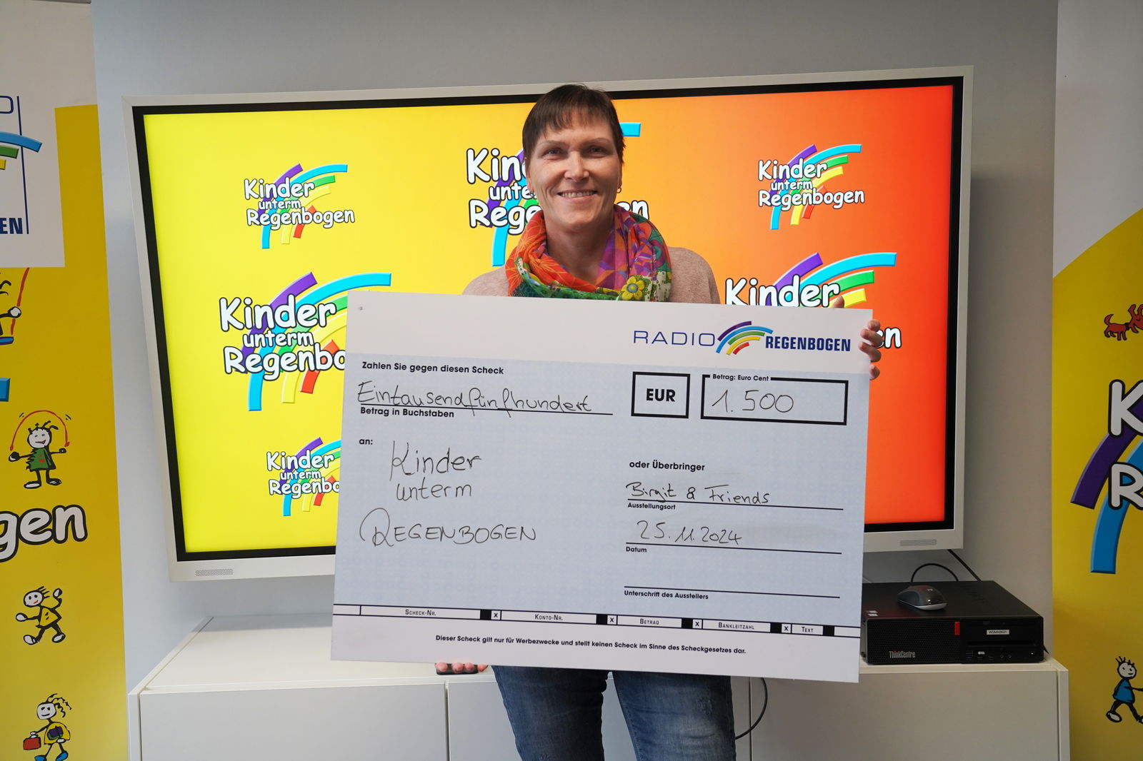 KuR Birgit und Friends Spendenübergabe