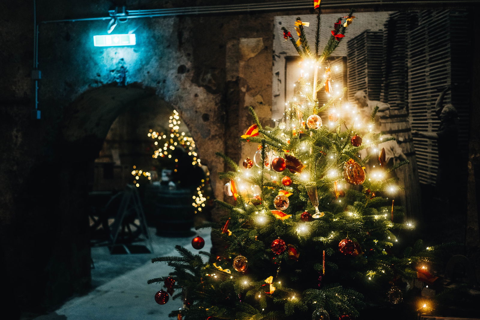 Der Wein-Nachts-Markt in Traben-Trarbach findet in alten Weinkellern statt 
