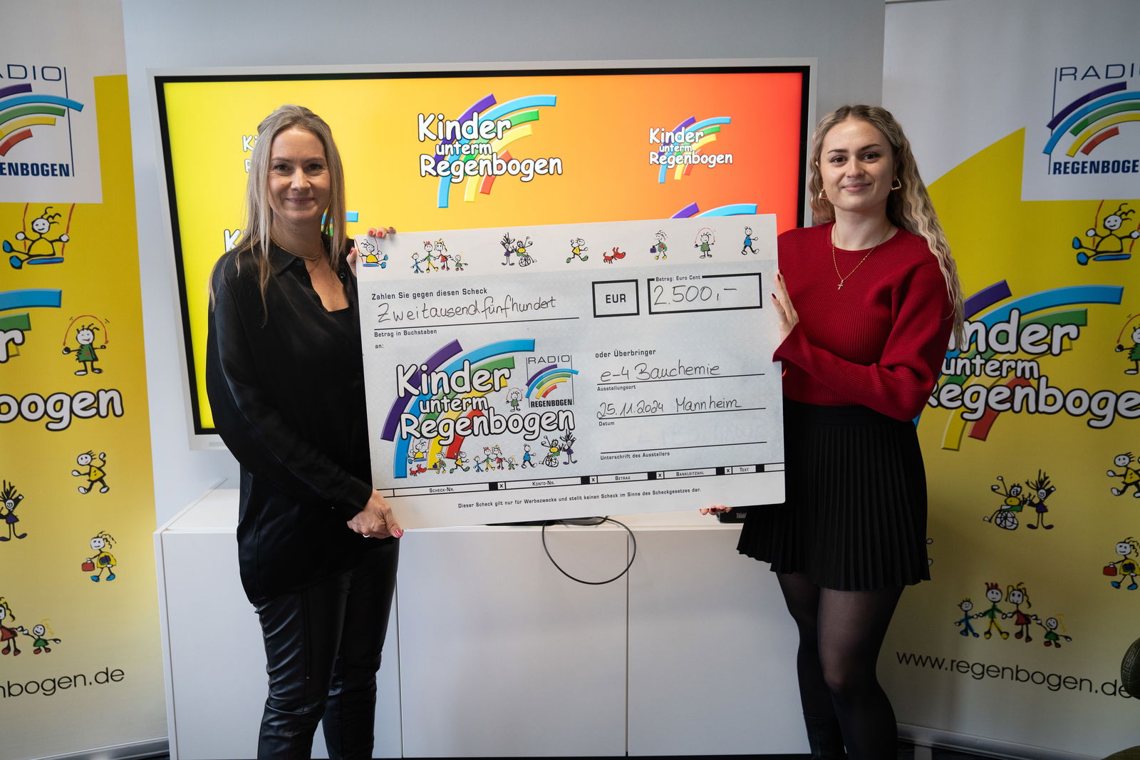 KuR Spendenübergabe e-4 Bauchemie