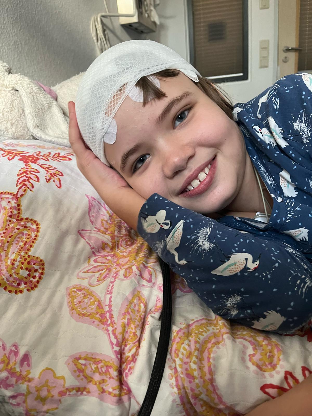 KuR Greta aus Emmendingen mit Kopfverband