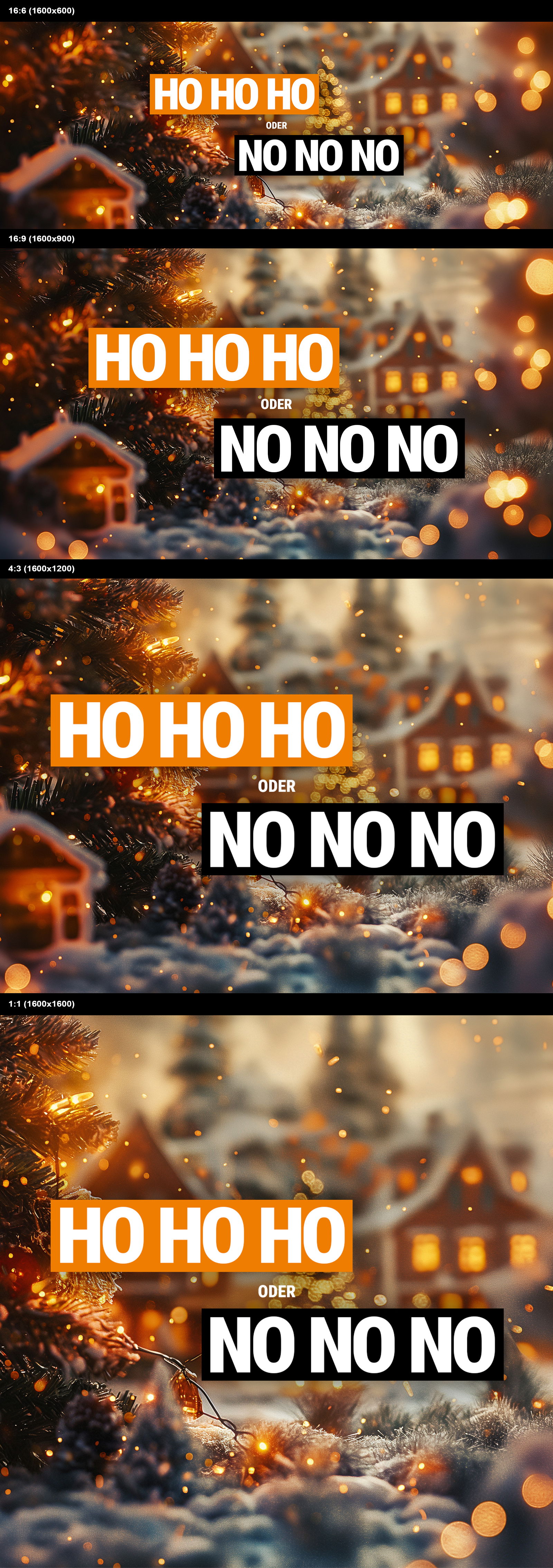 Ho Ho Ho oder No No No