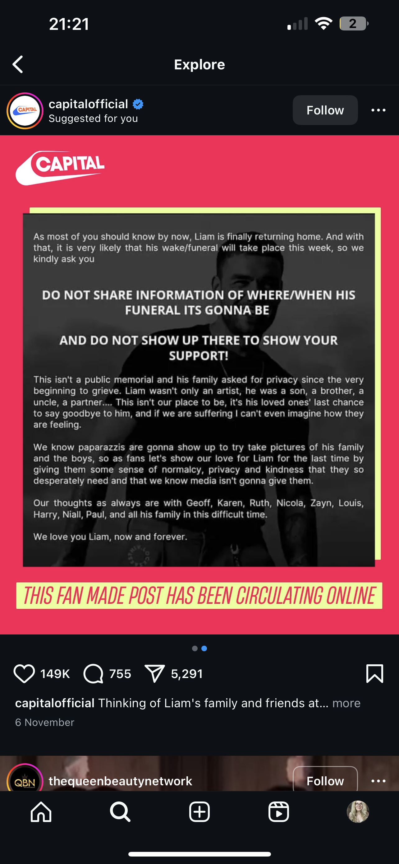 Liam Payne - Beerdigung