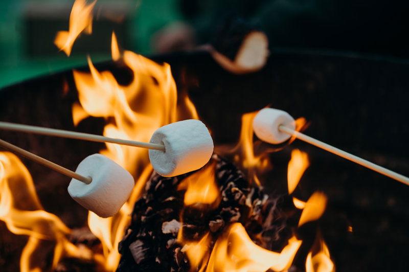 Marshmallows grillen
