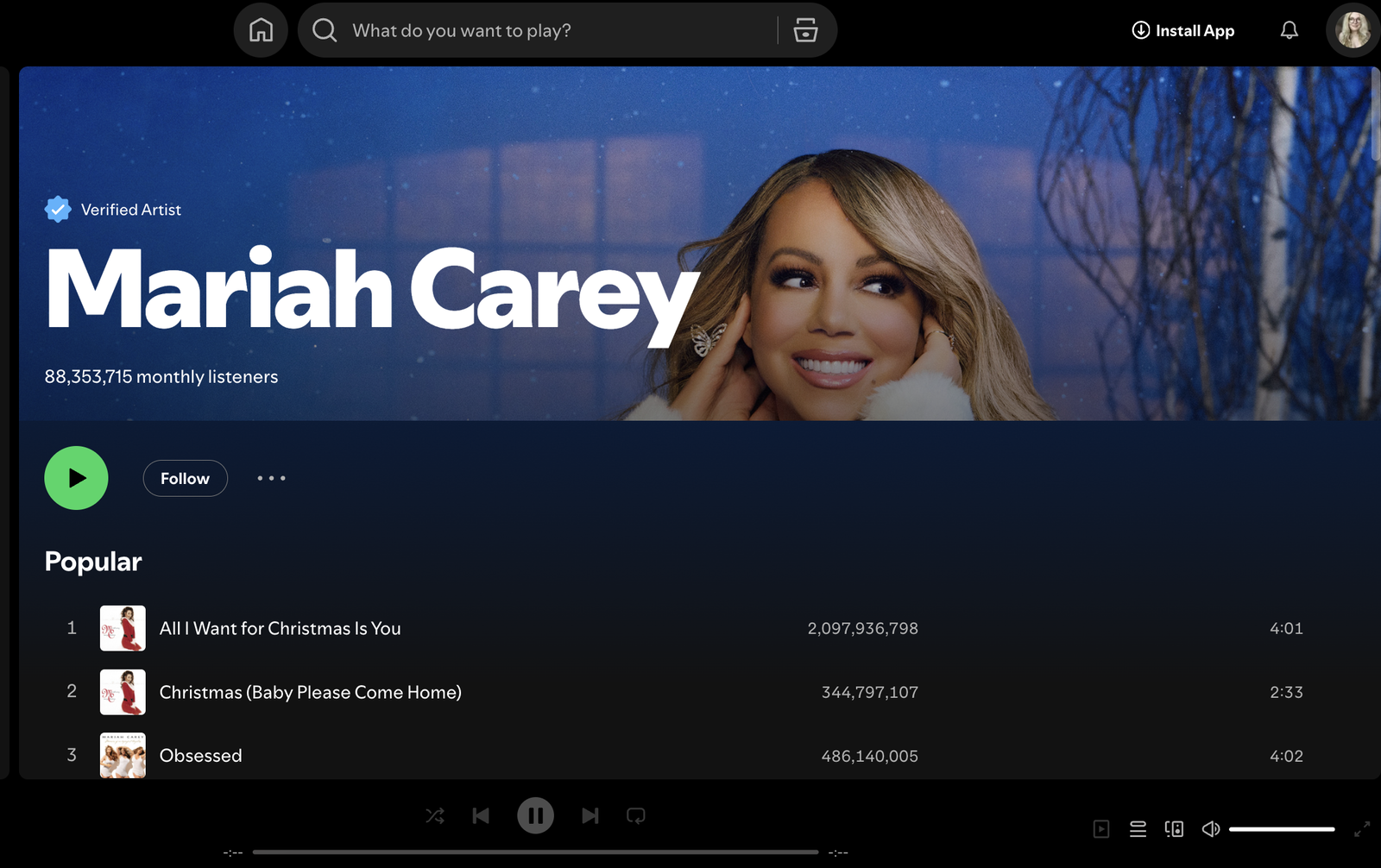 Mariah Carey - Spotify 