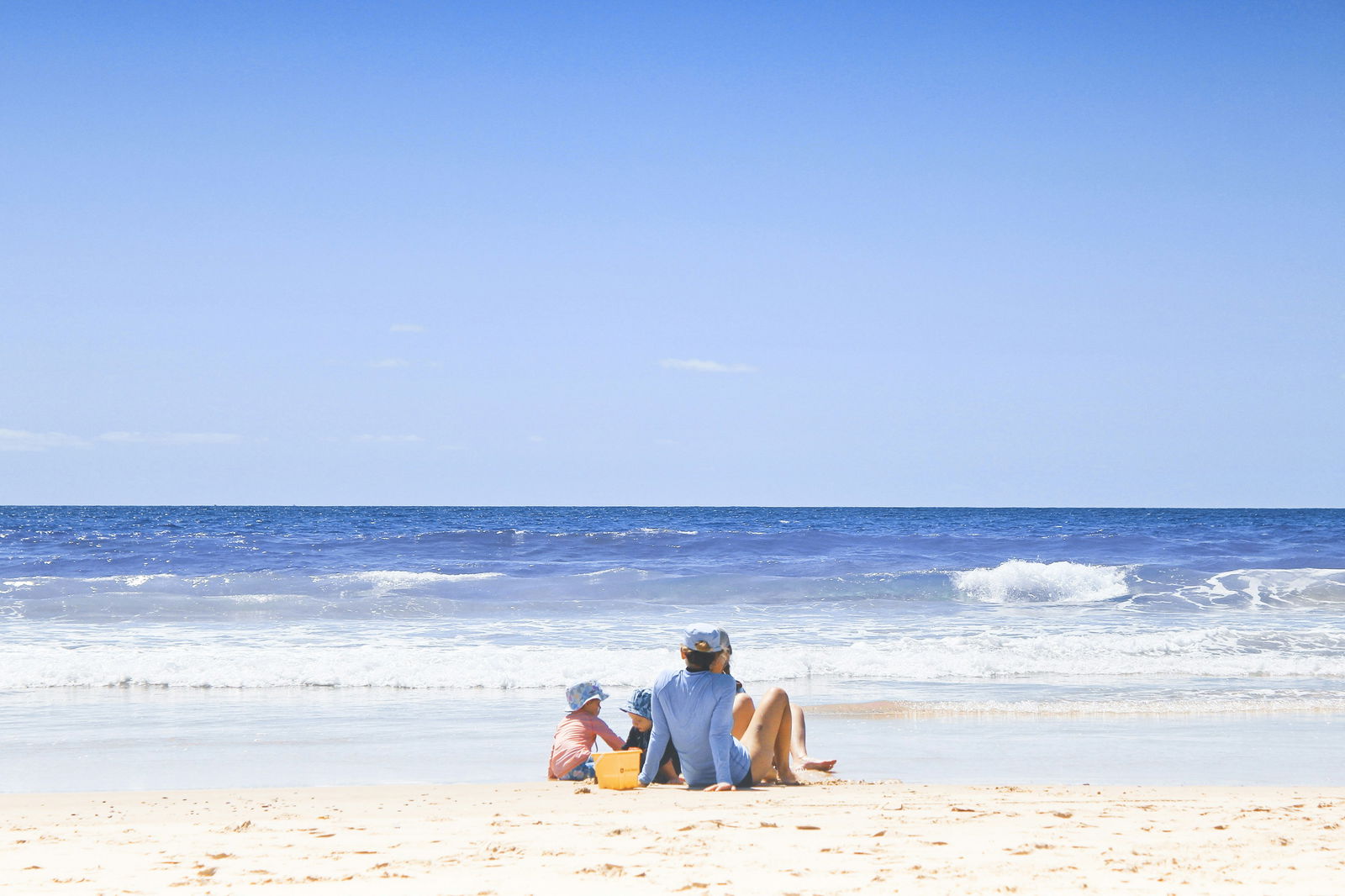 Familie am Strand