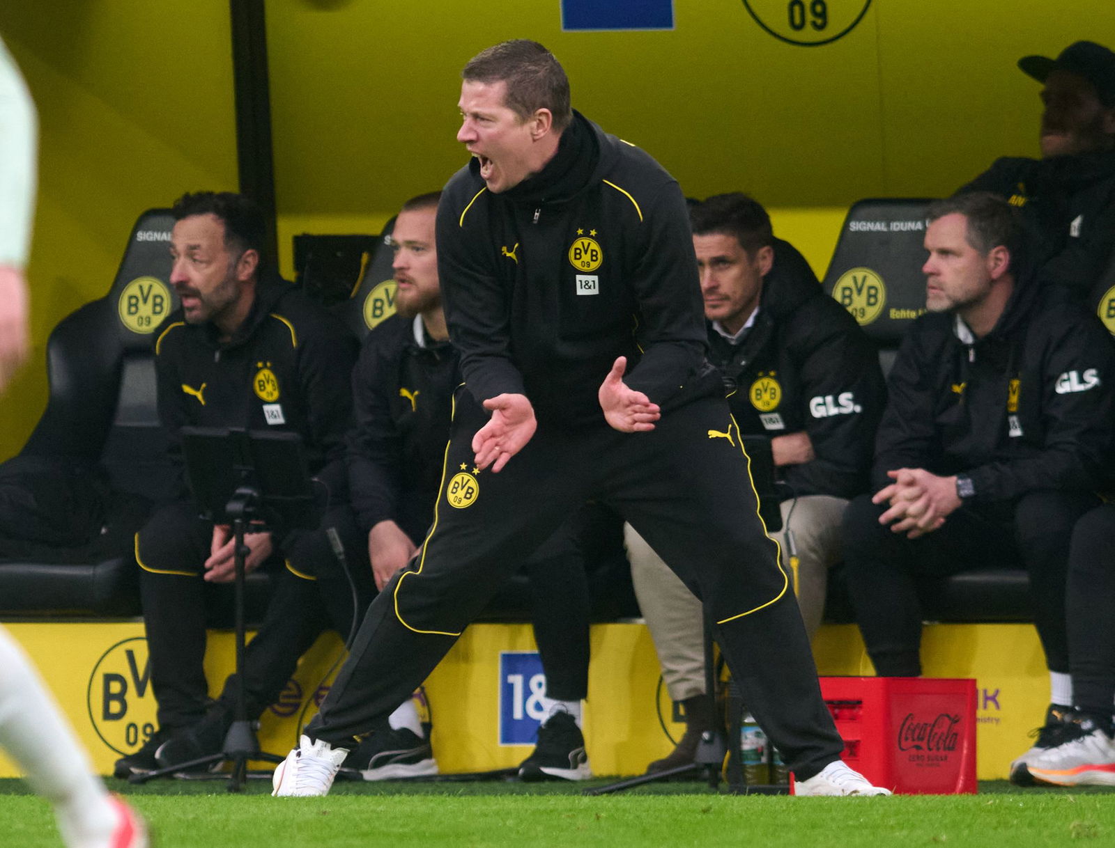 Lieferte vollen Einsatz an der Linie: Interimstrainer Mike Tullberg