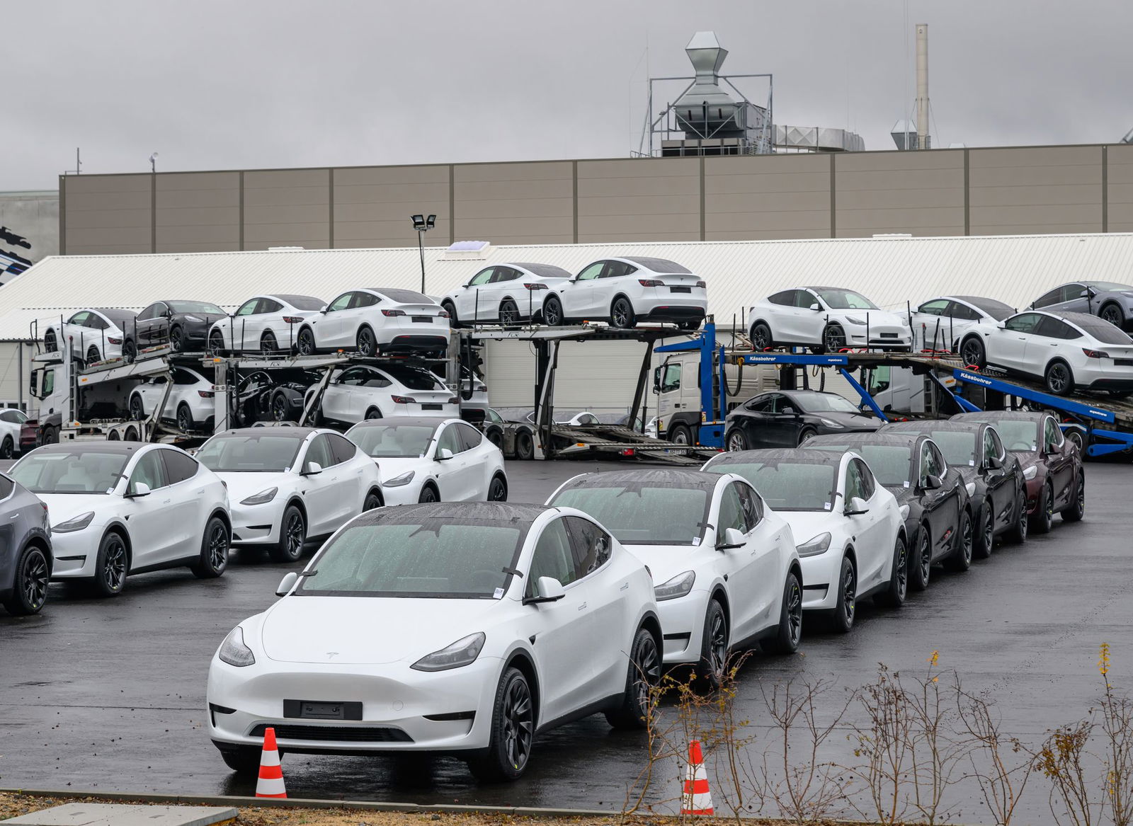 Teslas verkauften sich in Deutschland im vergangenen Jahr sehr viel schlechter. (Archivbild)