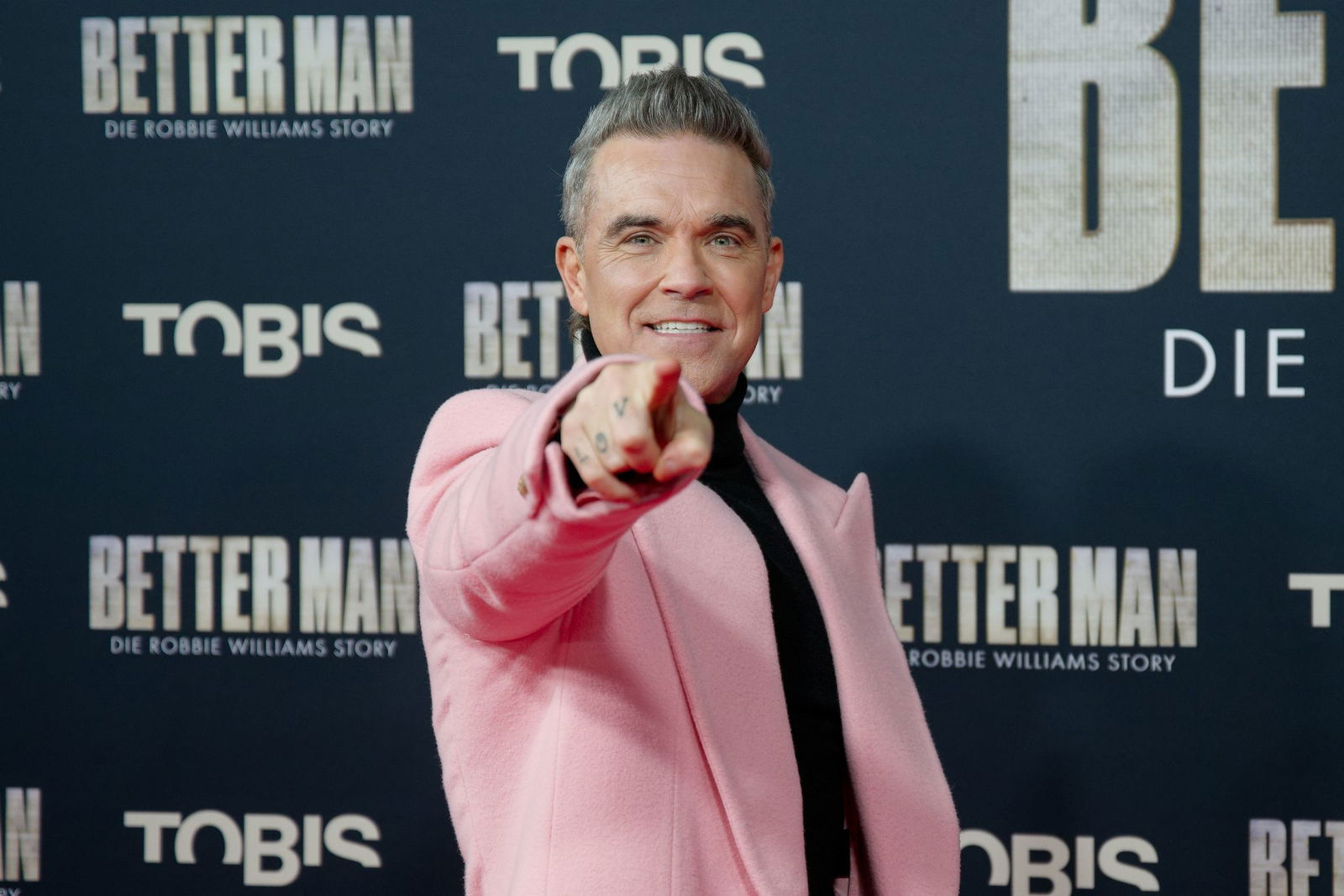 Robbie Williams bei der Premiere.