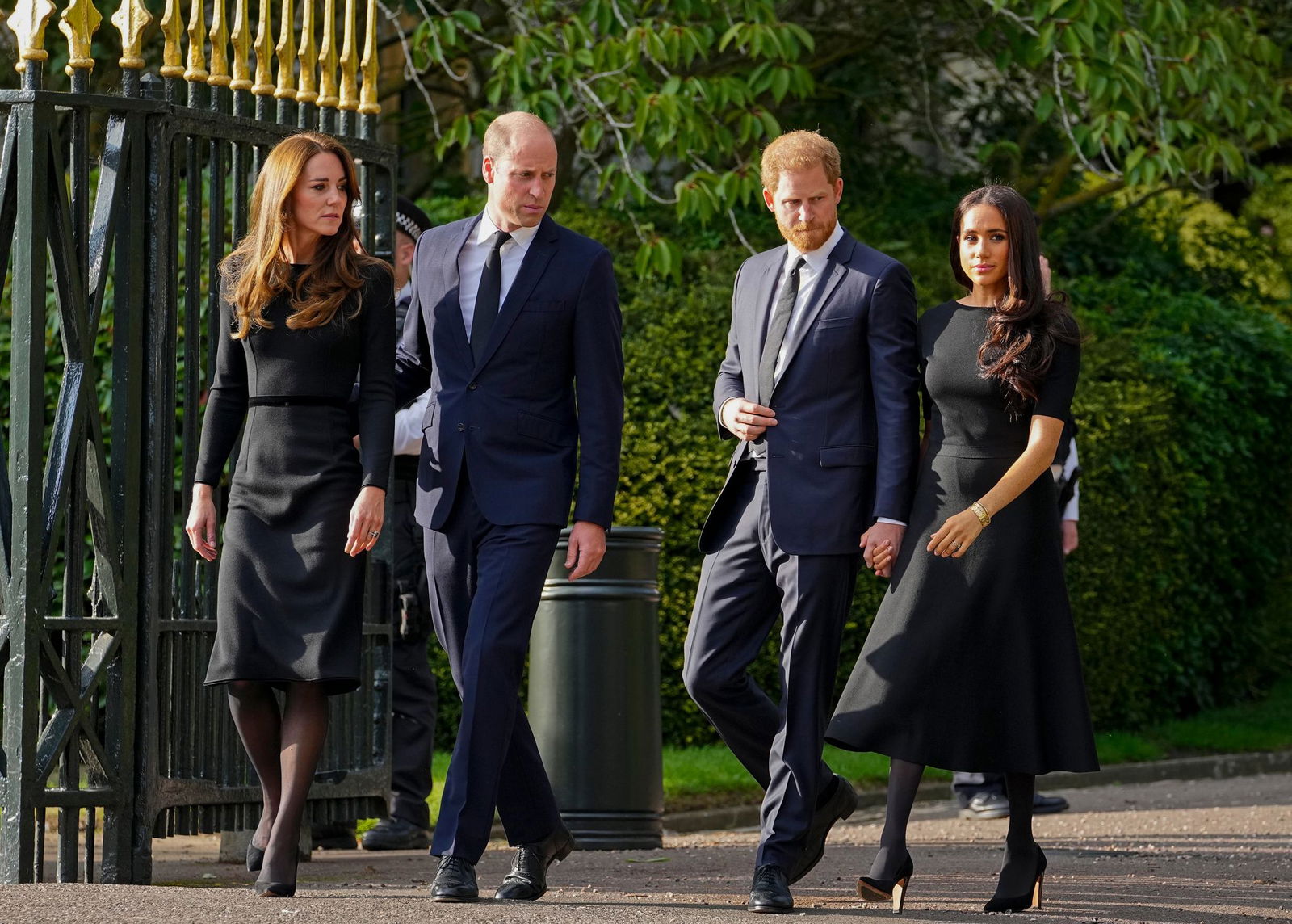 Galten einst als Traum-Quartett: Kate und William mit Harry und Meghan. (Archivbild)