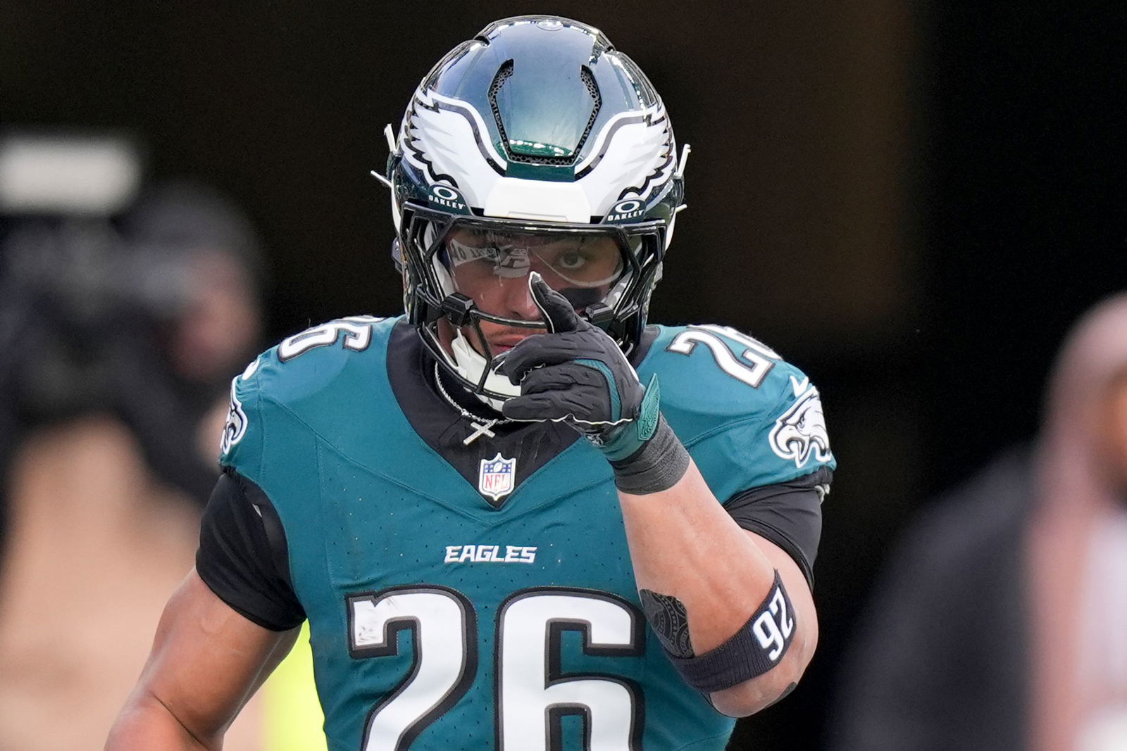 Saquon Barkley überragte beim Sieg der Eagles gegen Washington.