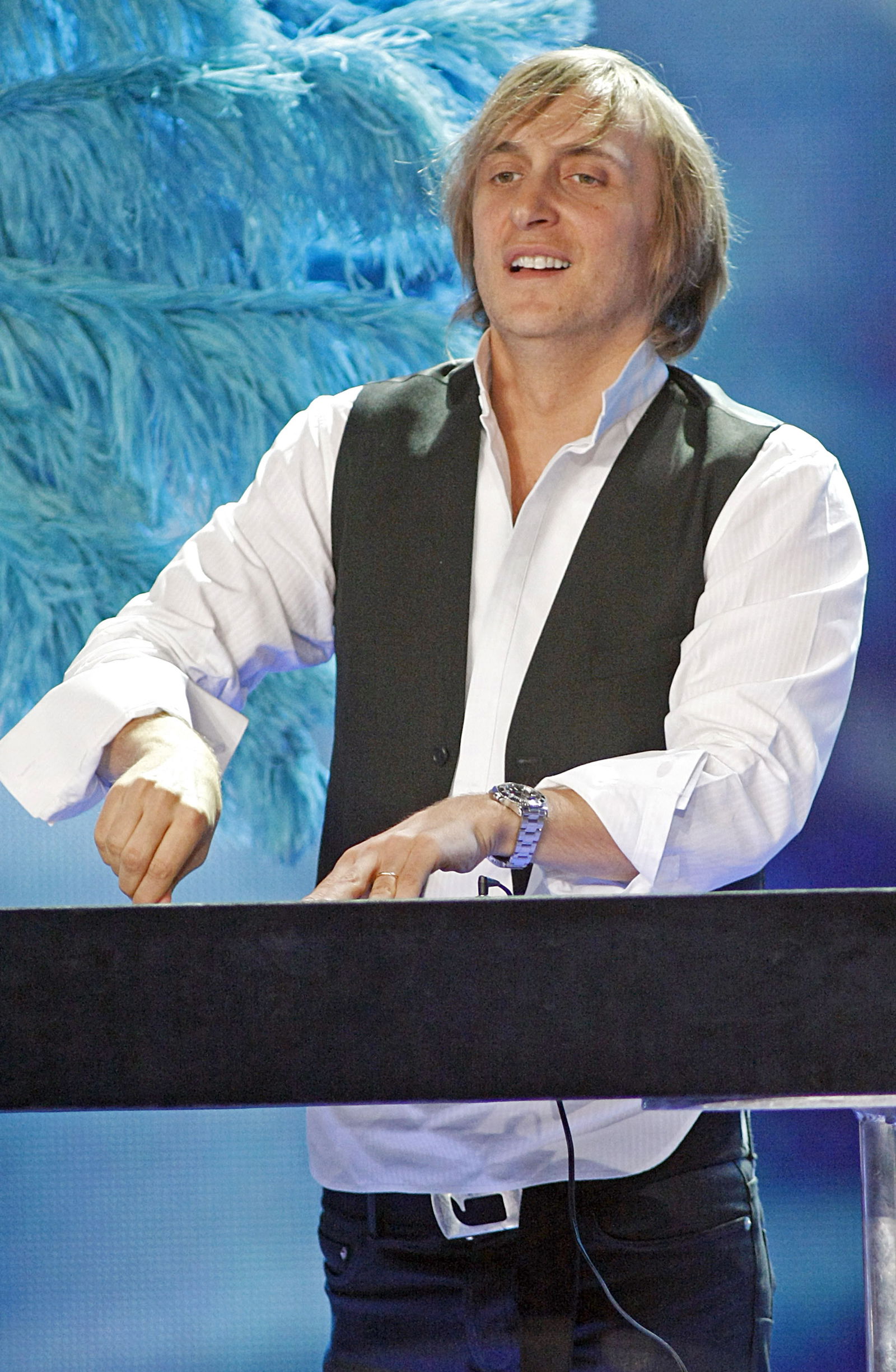 David Guetta, Gewinner der Auszeichnung 'World's Best Selling DJ', tritt bei den World Music Awards 2007 im Monte Carlo Sporting Club in Monaco auf