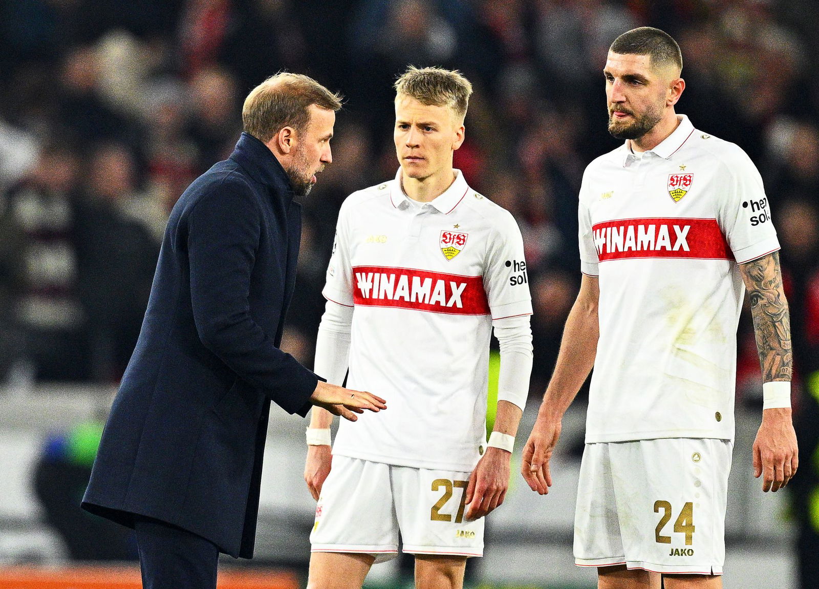 Sebastian Hoeneß im Gespräch mit Chris Führich und Jeff Chabot.