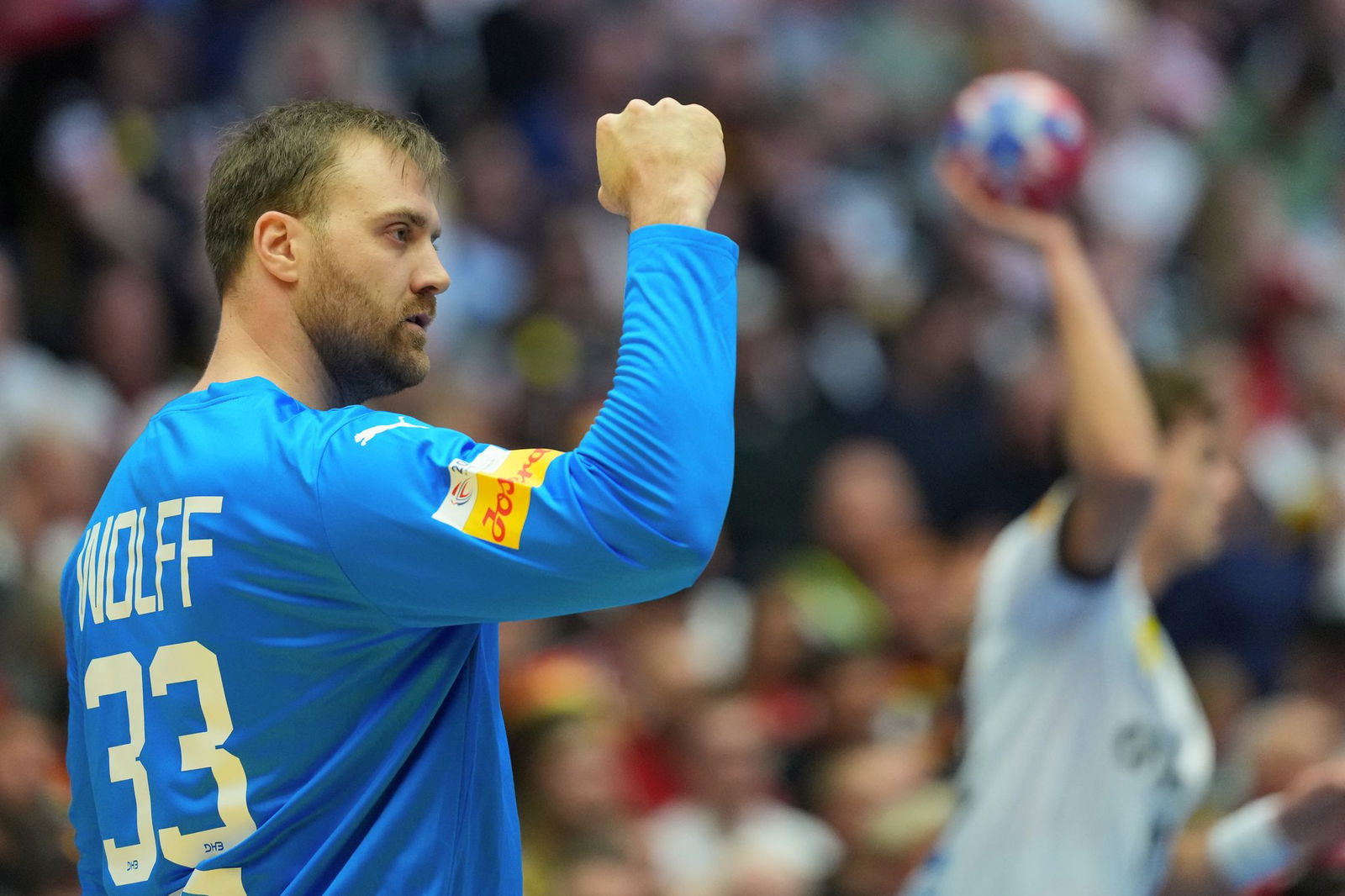 Andreas Wolff strebt mit den deutschen Handballern gegen die Schweiz den zweiten Vorrundensieg bei der WM an.