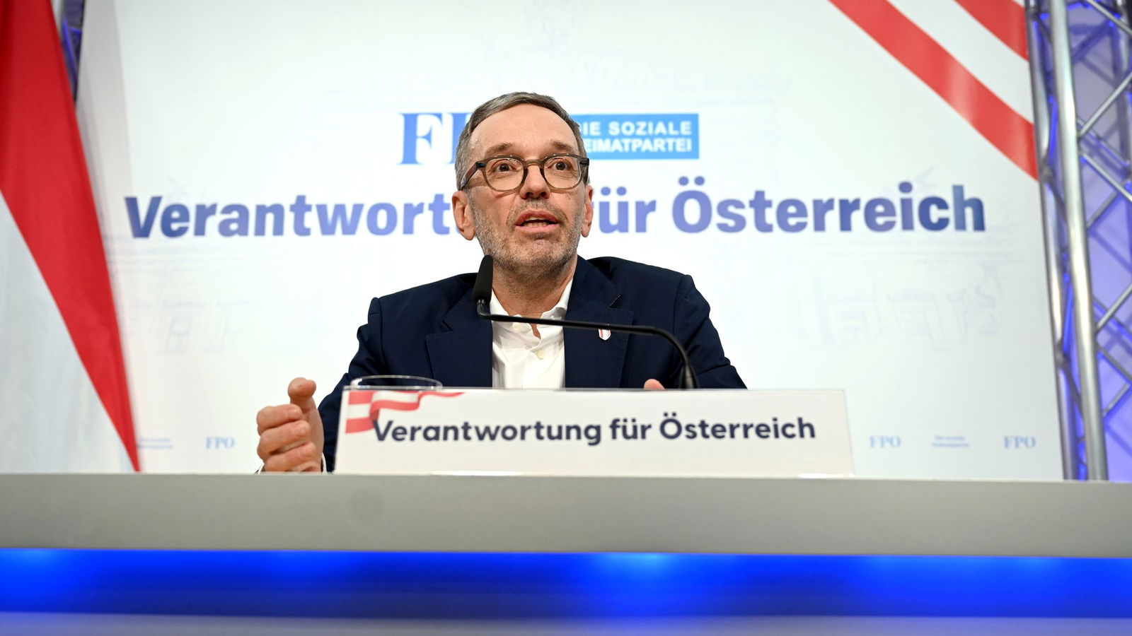 FPÖ-Chef Herbert Kickl stellt der konservativen ÖVP einige Bedingungen vor einer Zusammenarbeit.