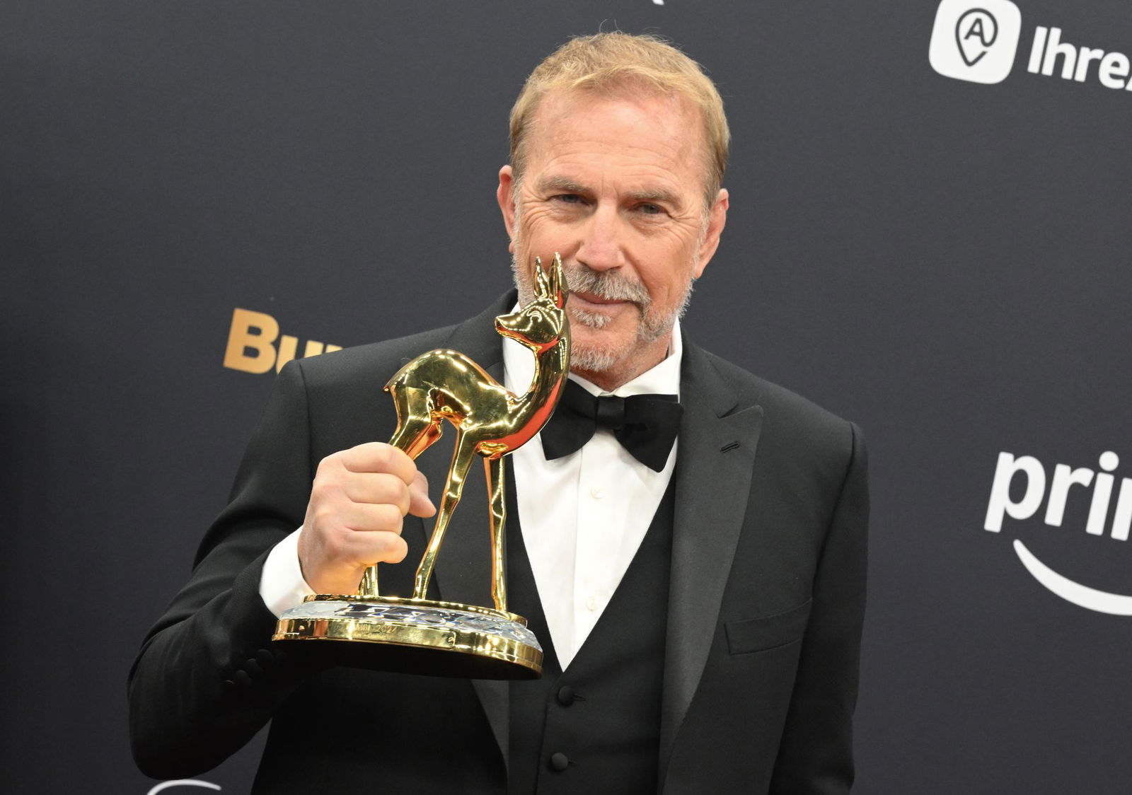 Auch ein Bambi gehört zu Kevin Costners Trophäensammlung. (Archivbild) 