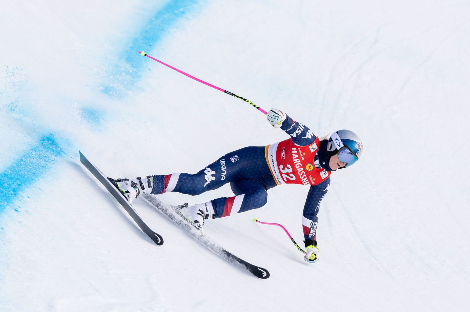 Lindsey Vonn zeigte in der Abfahrt von St. Anton eine starke Vorstellung.