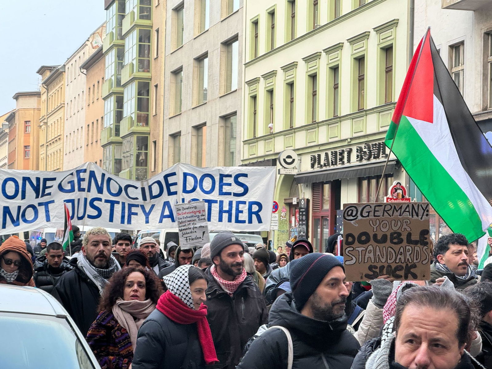 In Berlin gab es am vergangenen Samstag eine Demonstration unter dem Motto «Solidarität mit Palästina. Stoppt den Gaza Genozid. Keine Waffen für Israel». (Archivbild)
