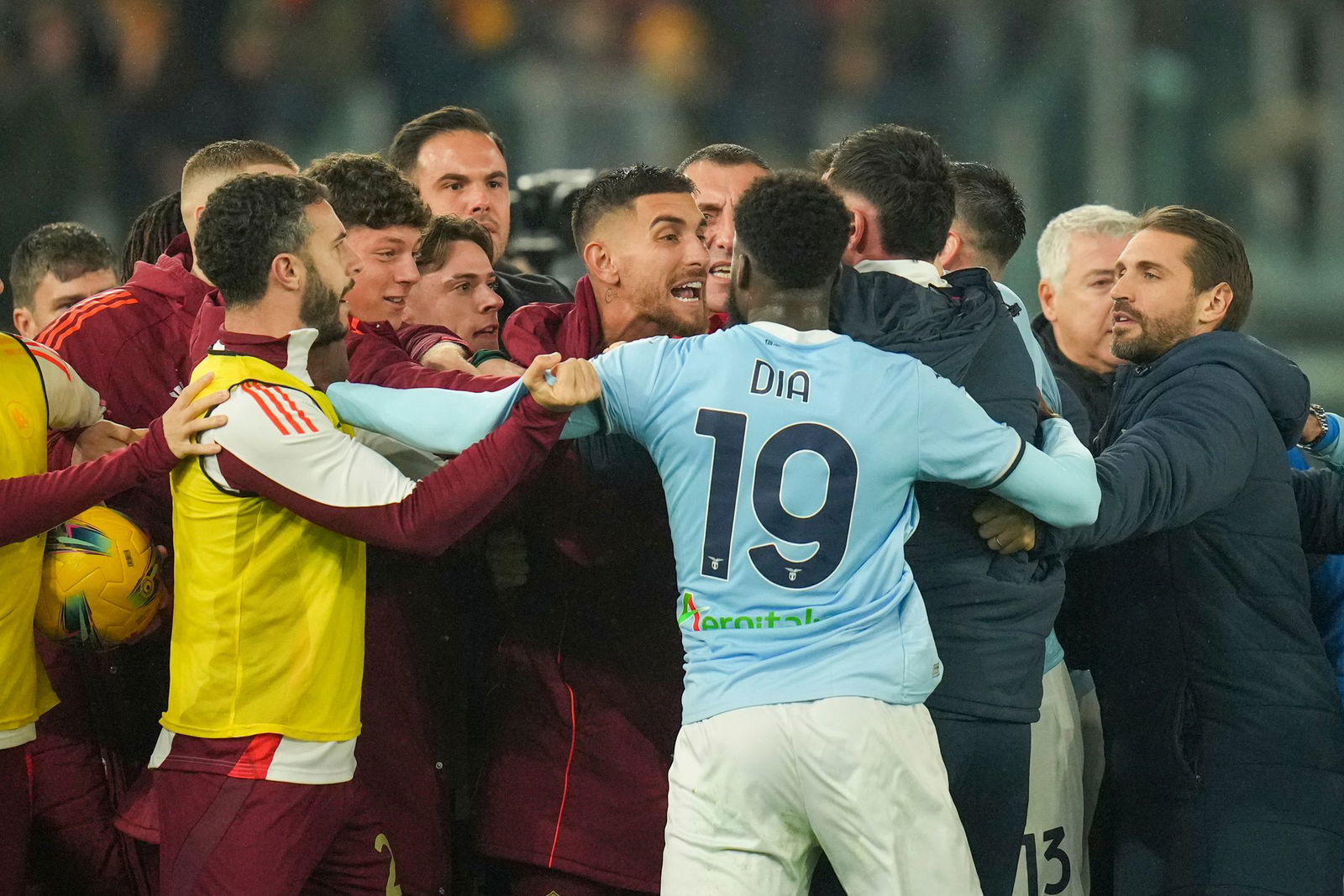 Das Rom-Derby war vor allem in der Schlussphase hitzig.