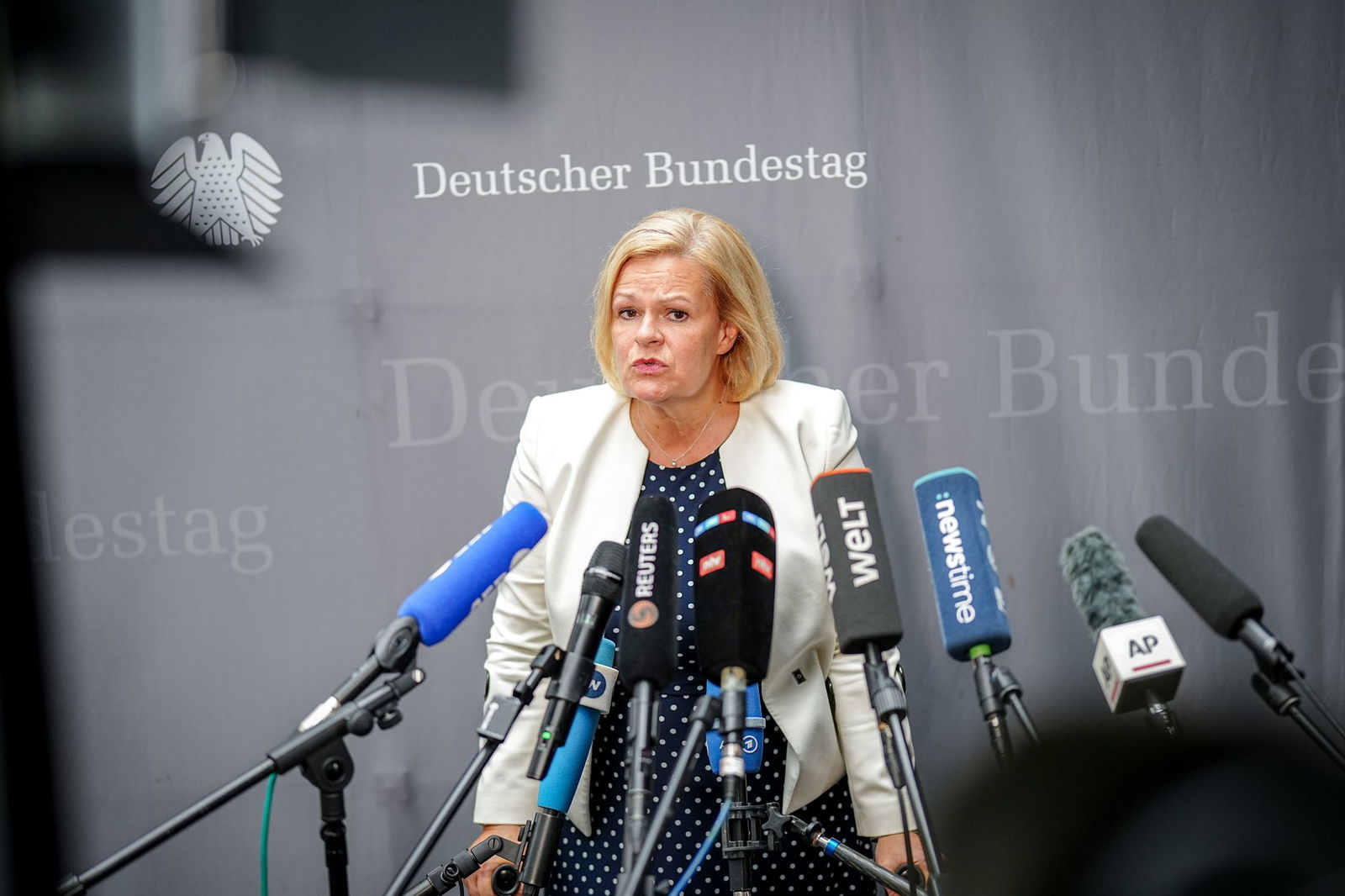 Bundesinnenministerin Nancy Faeser (SPD) möchte die Abschiebung von Straftätern nach Afghanistan fortsetzen. (Archivbild)
