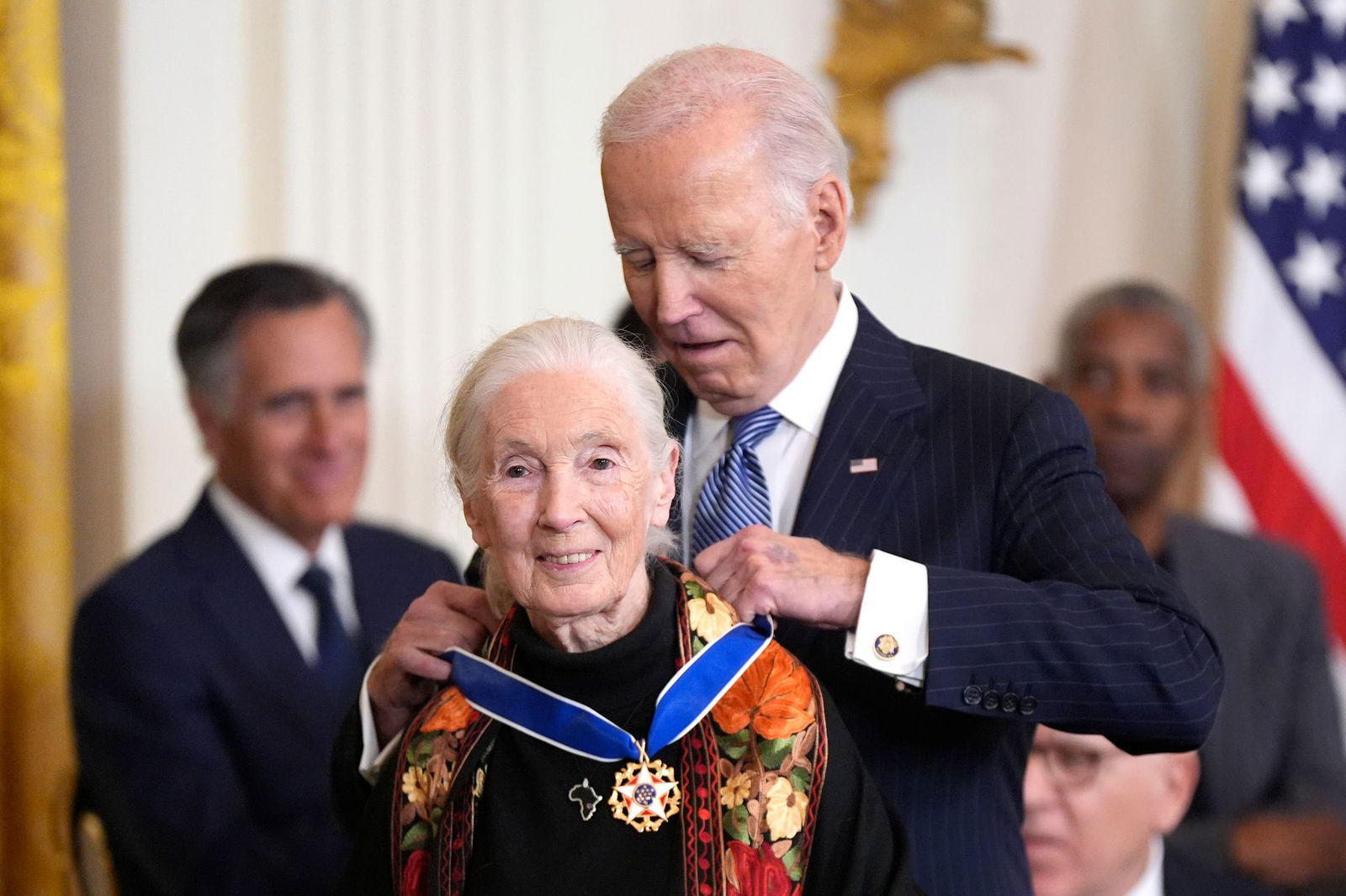 Zu den Prominenten, die geehrt wurden, gehörte auch die Tierschützerin und Affenforscherin Jane Goodall.