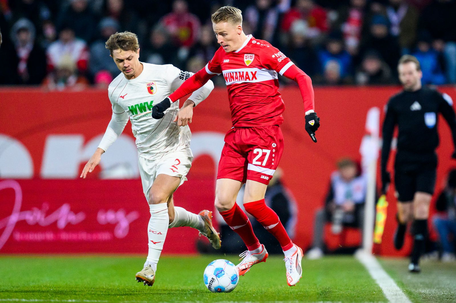 Robert Gumny (l) muss mal wieder pausieren.