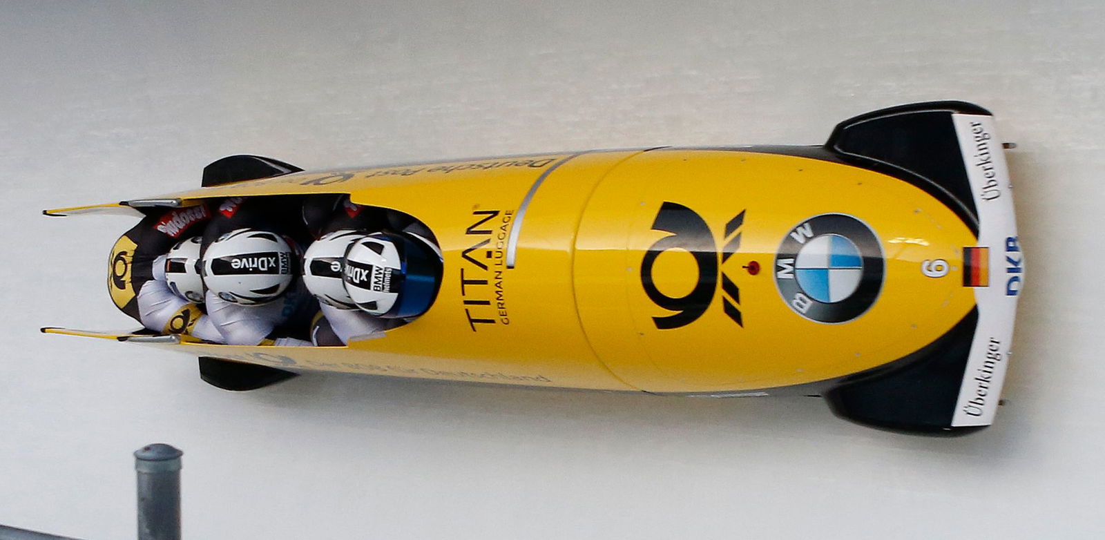 Johannes Lochner gewinnt vor Francesco Friedrich den EM-Titel im Viererbob.