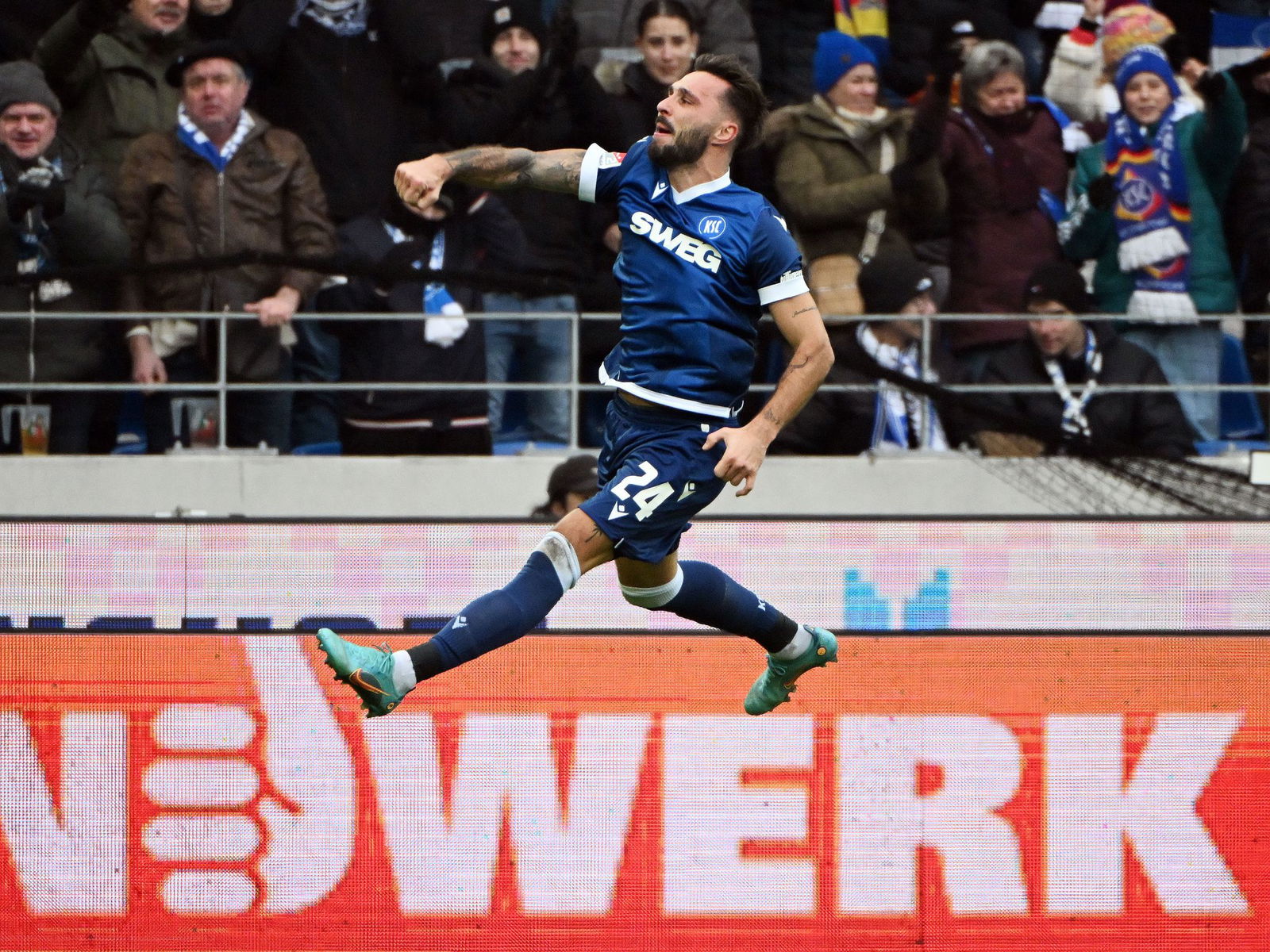 Fabian Schleusener bleibt beim Karlsruher SC.   