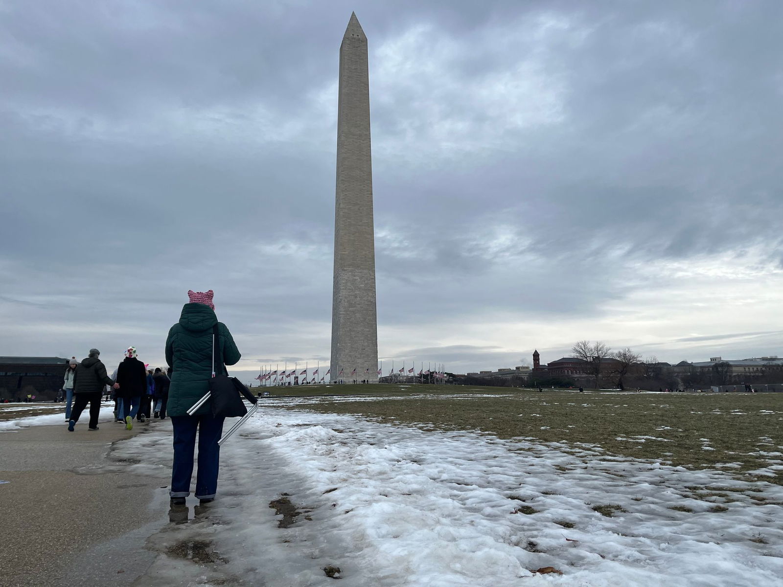 Der Protest vor Trumps Amtseinführung in Washington im Januar fiel eher mager aus. (Archivbild)