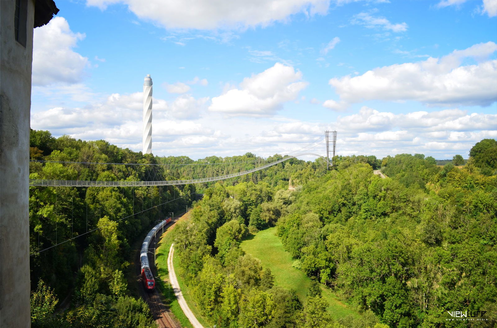 Die geplante Hängebrücke in Rottweil soll die längste in Baden-Württemberg werden. (Handout-Foto)