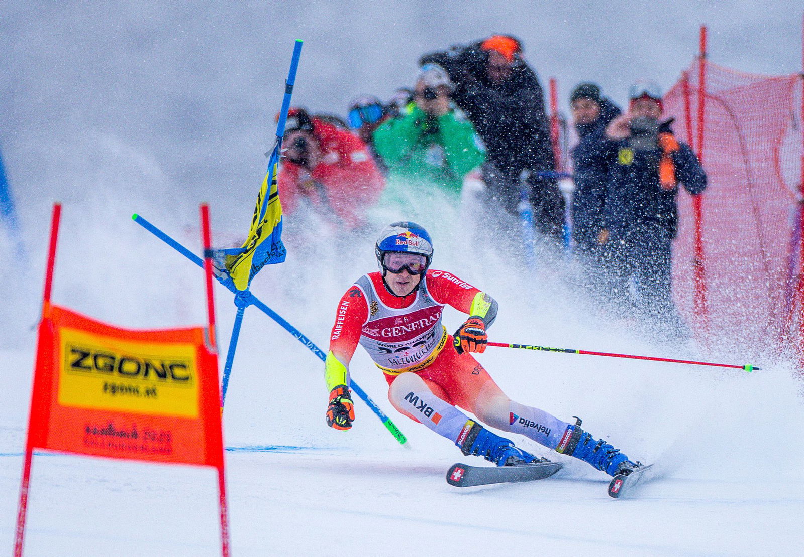 Der Schweizer Topstar Marco Odermatt fuhr im WM-Riesenslalom nur auf Rang vier.