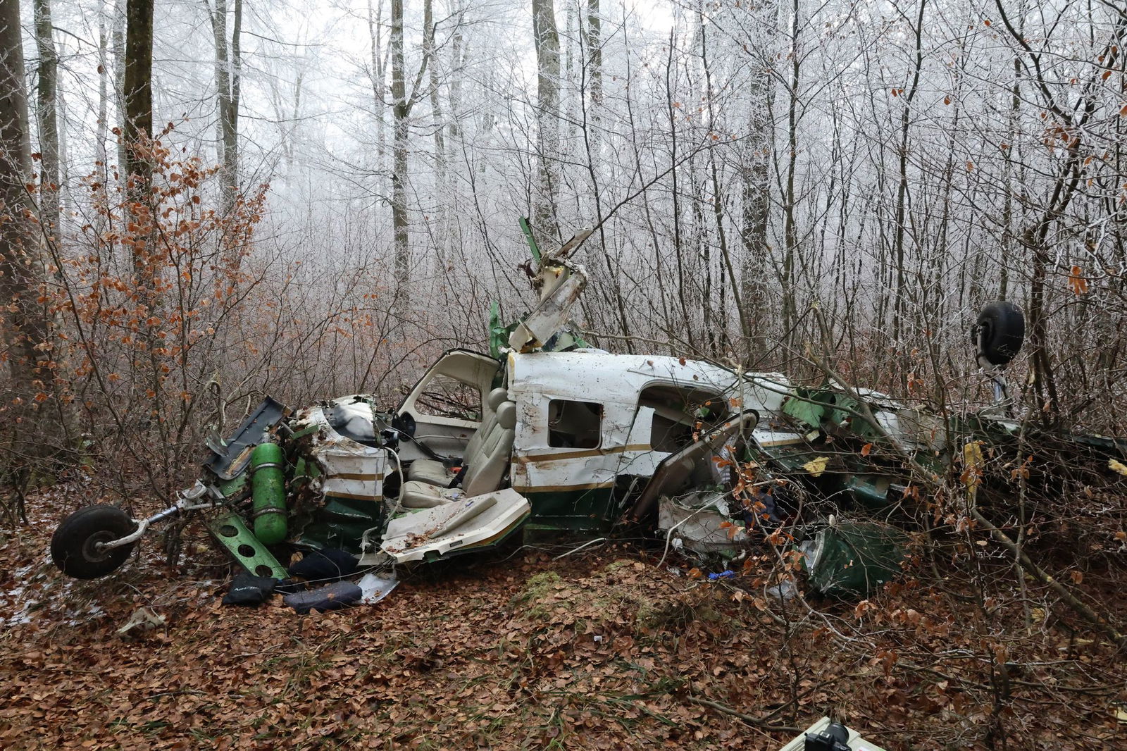 Nach einer mehrstündigen Suchaktion am Montagabend wurden das Kleinflugzeug und dessen toter Pilot in einem Waldgebiet gefunden, wie die Polizei mitteilte.