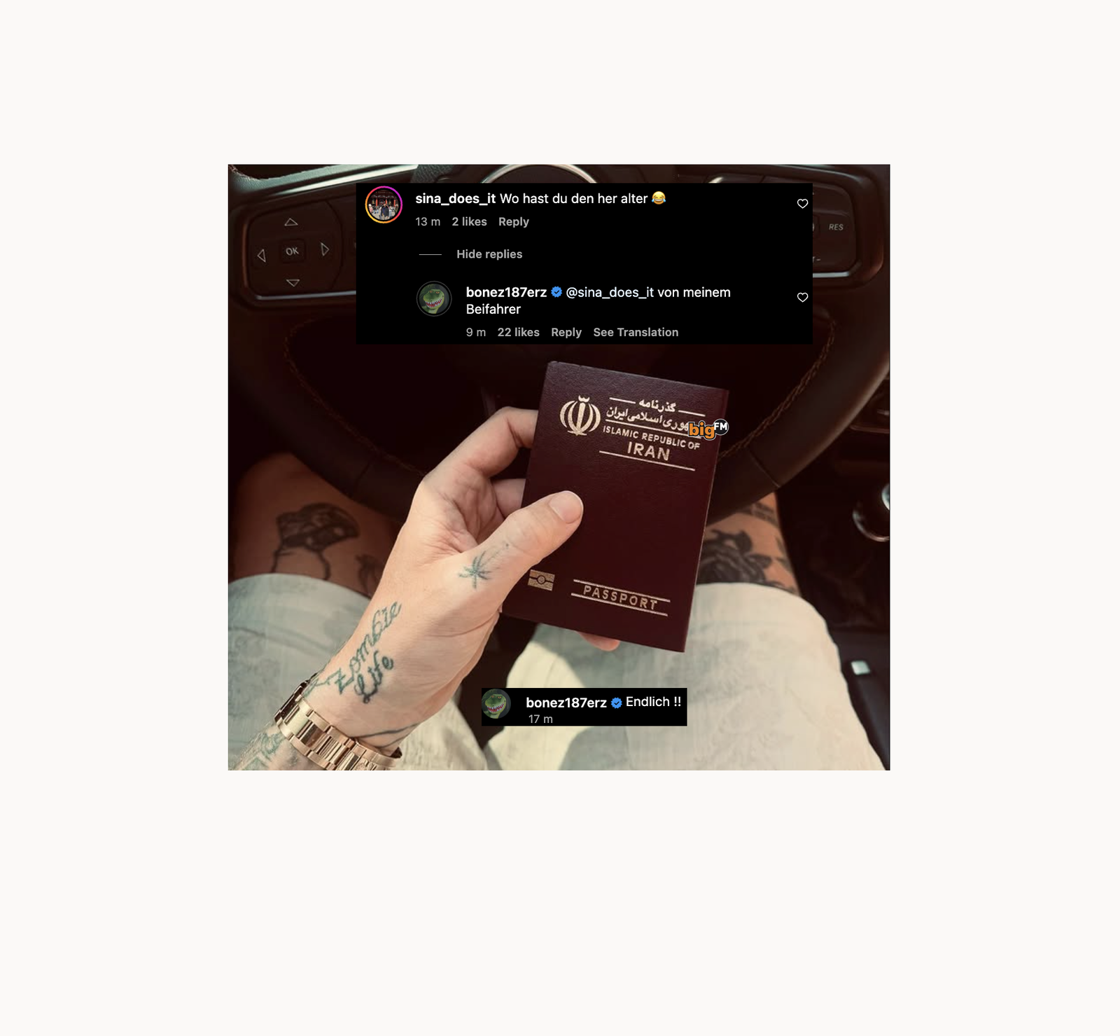 Bonez MC - Reisepass Iran