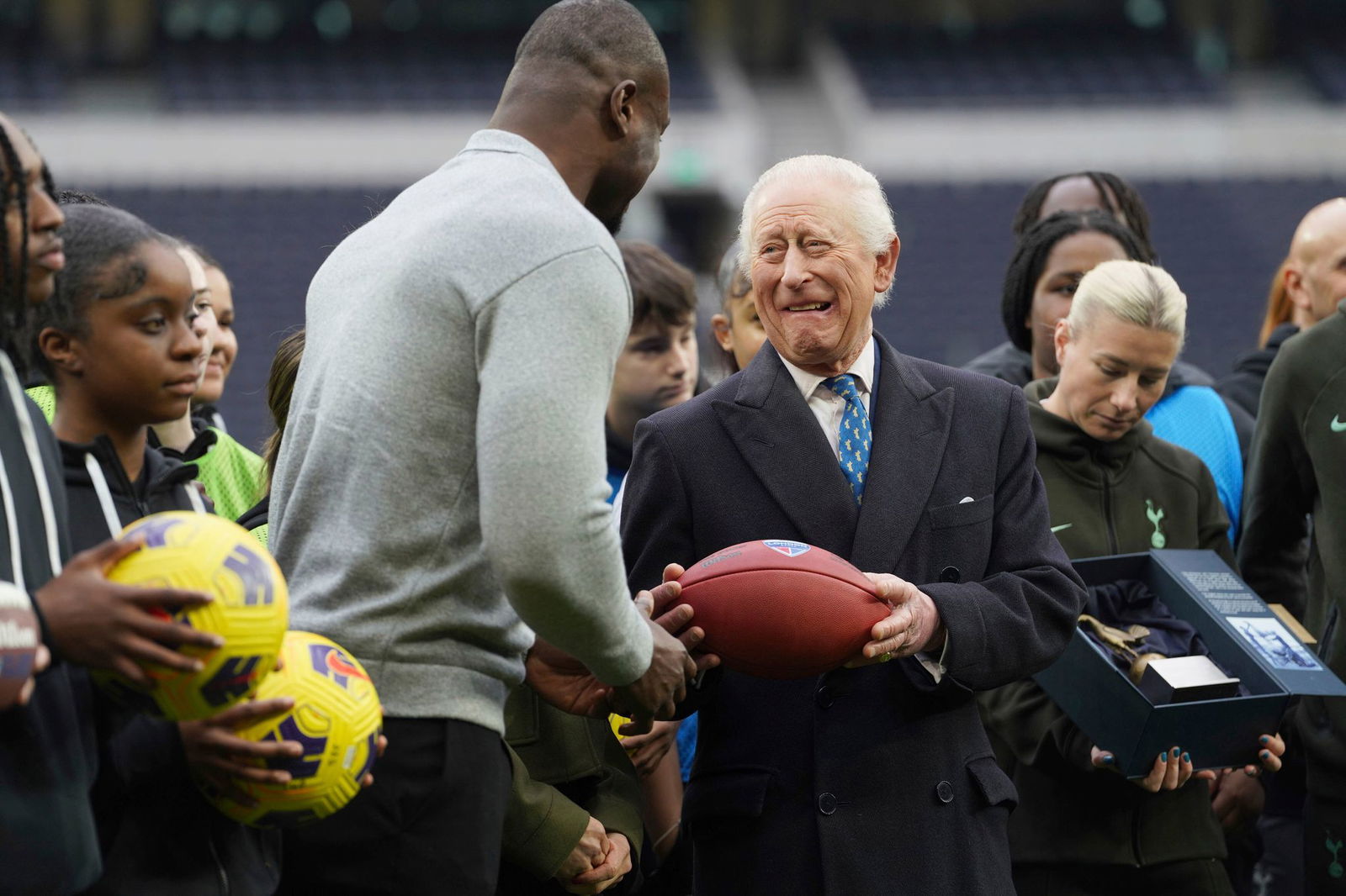 Versuchte sich im American Football: König Charles III.