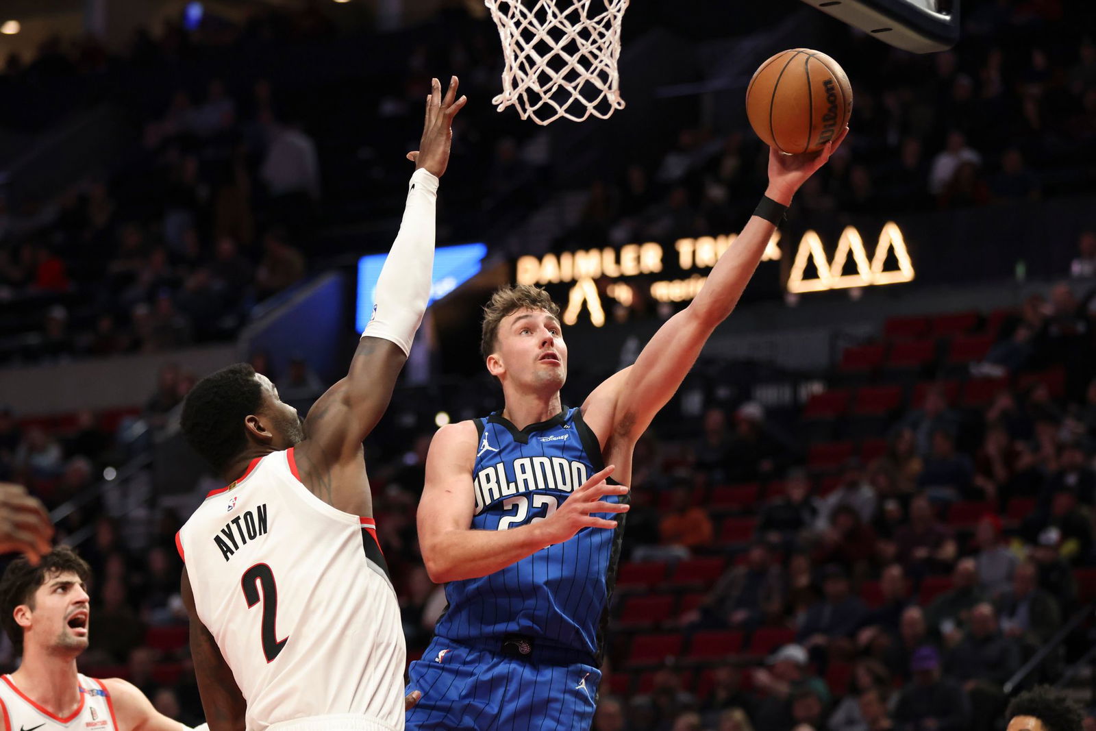 Franz Wagner (r) war punktbester Spieler seines Teams.