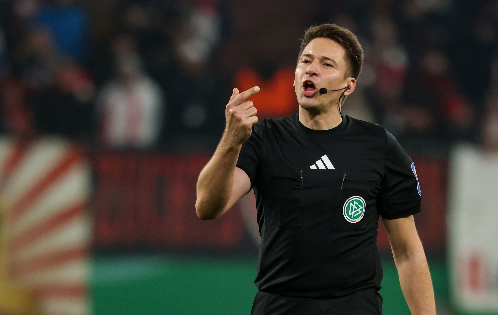 Schiedsrichter Tobias Reichel.