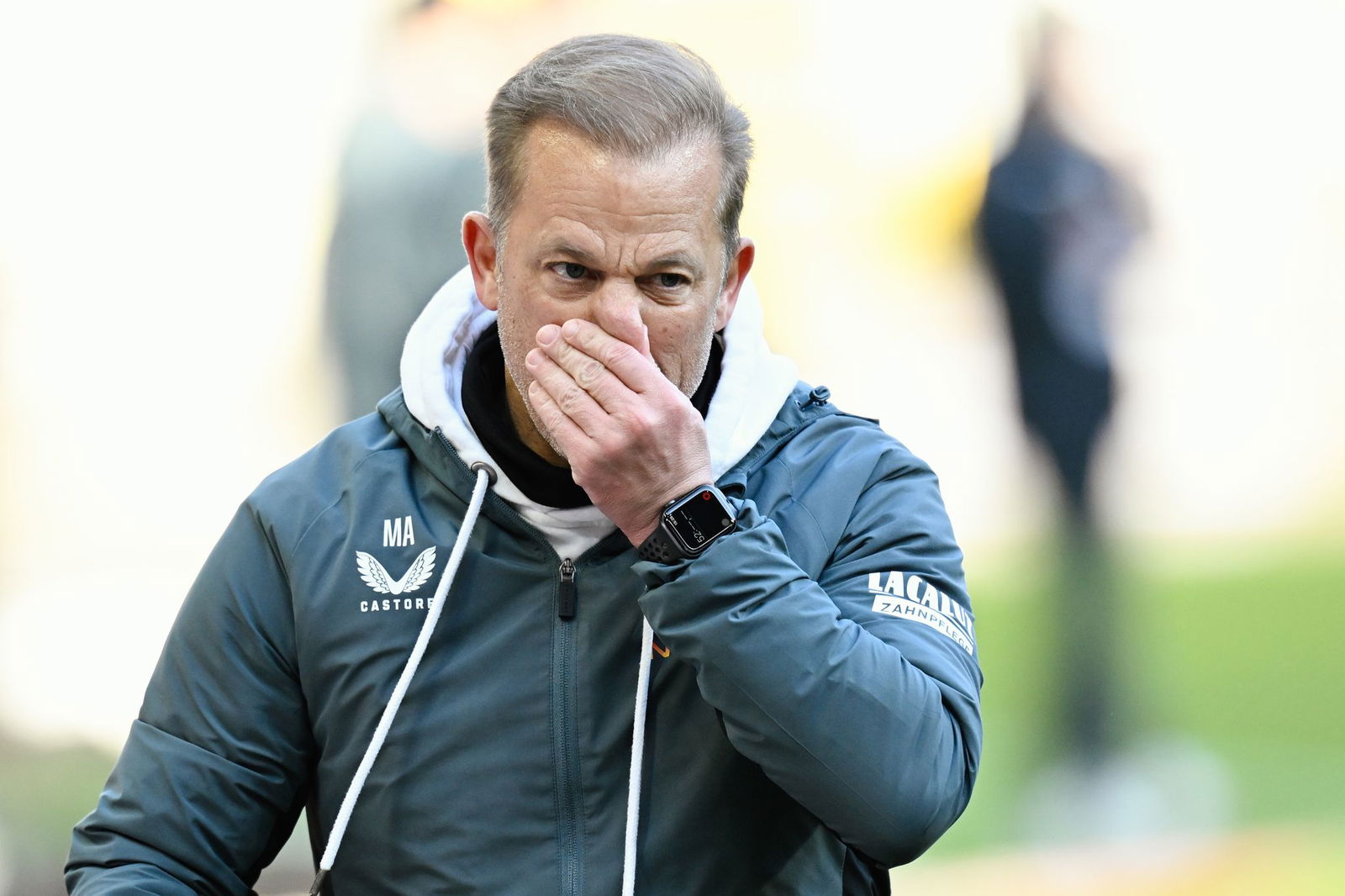 Rotsperre in Berlin: Kaiserslauterns Trainer Markus Anfang.