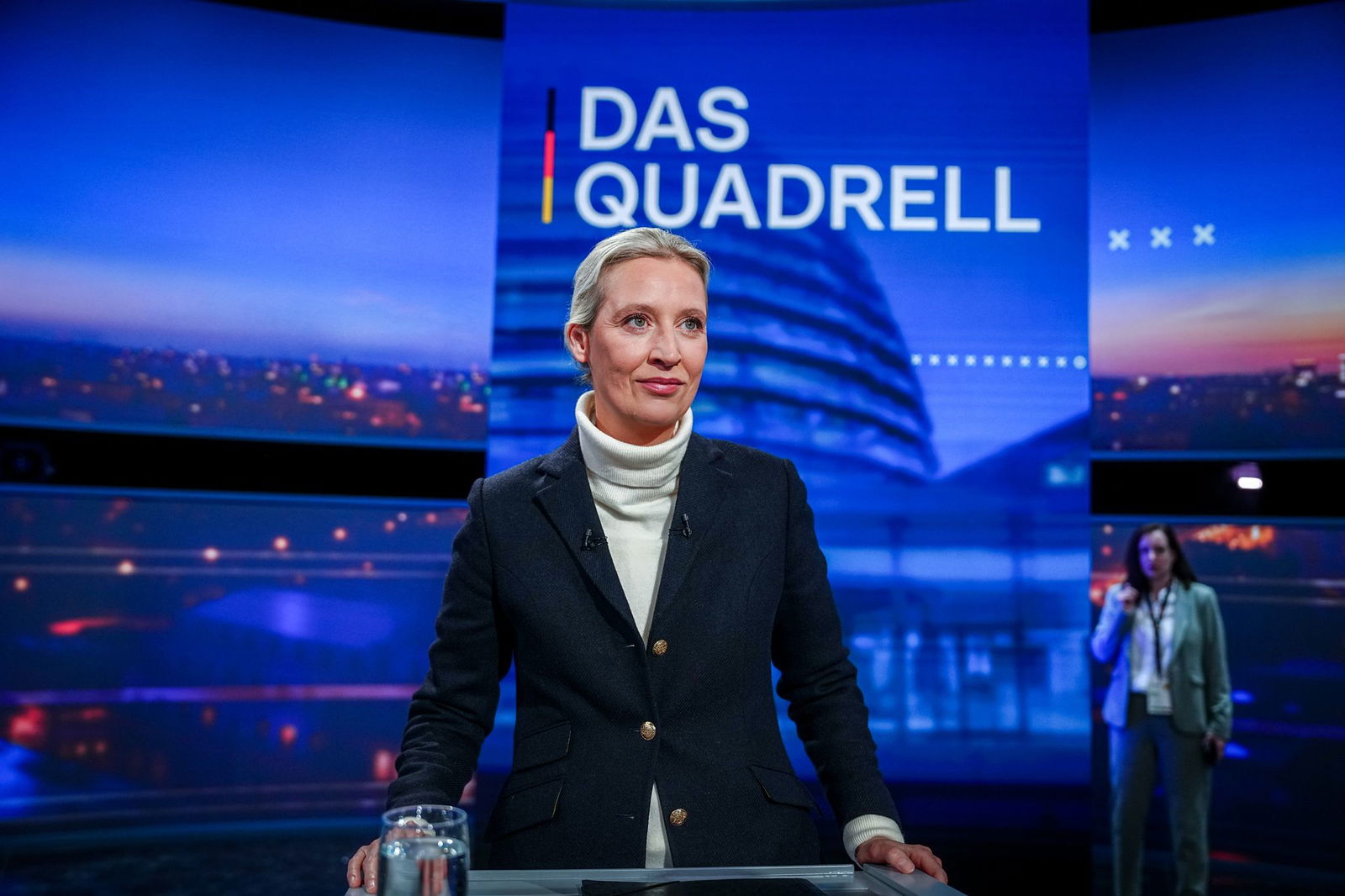 AfD-Kandidatin Alice Weidel stand mit ihren außenpolitischen Positionen allein da.