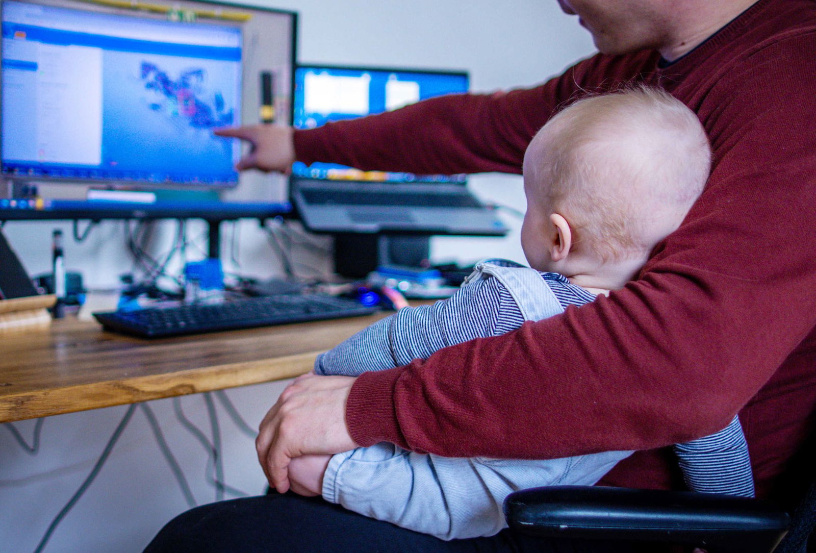 Immer noch selten: Männer in Teilzeit. (Foto-Archiv)