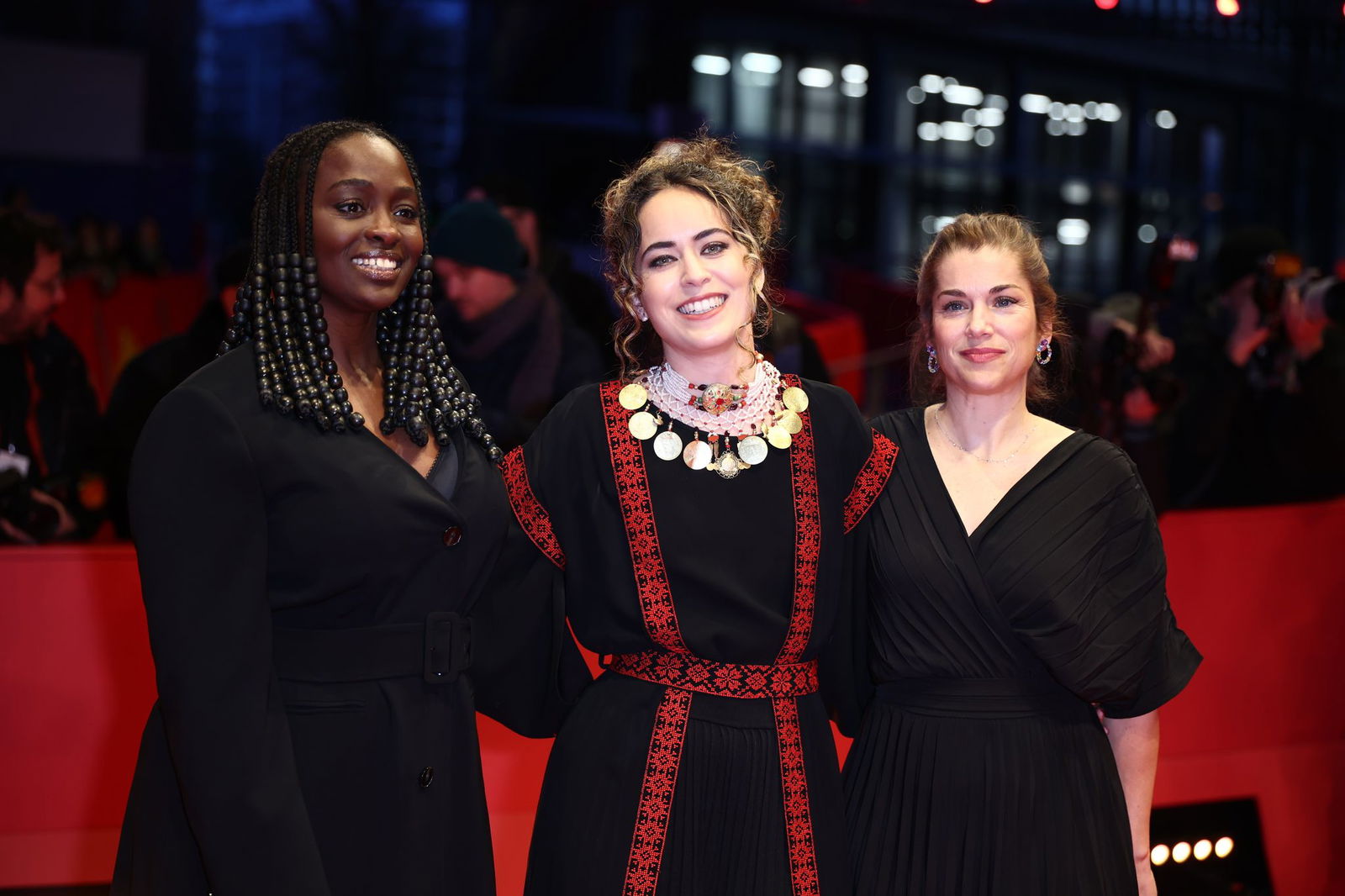 Die Perspectives-Jury: Aïssa Maïga (l-r), Meryam Joobeur und María Zamora.