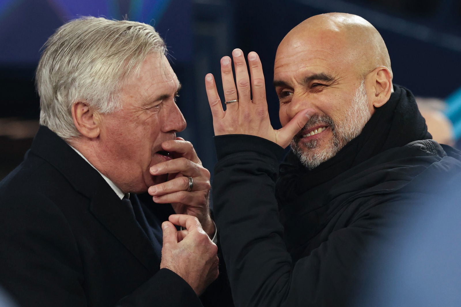 Nur einer wird nach dem nächsten Duell von Carlo Ancelotti (l) und Pep Guardiola noch lachen.