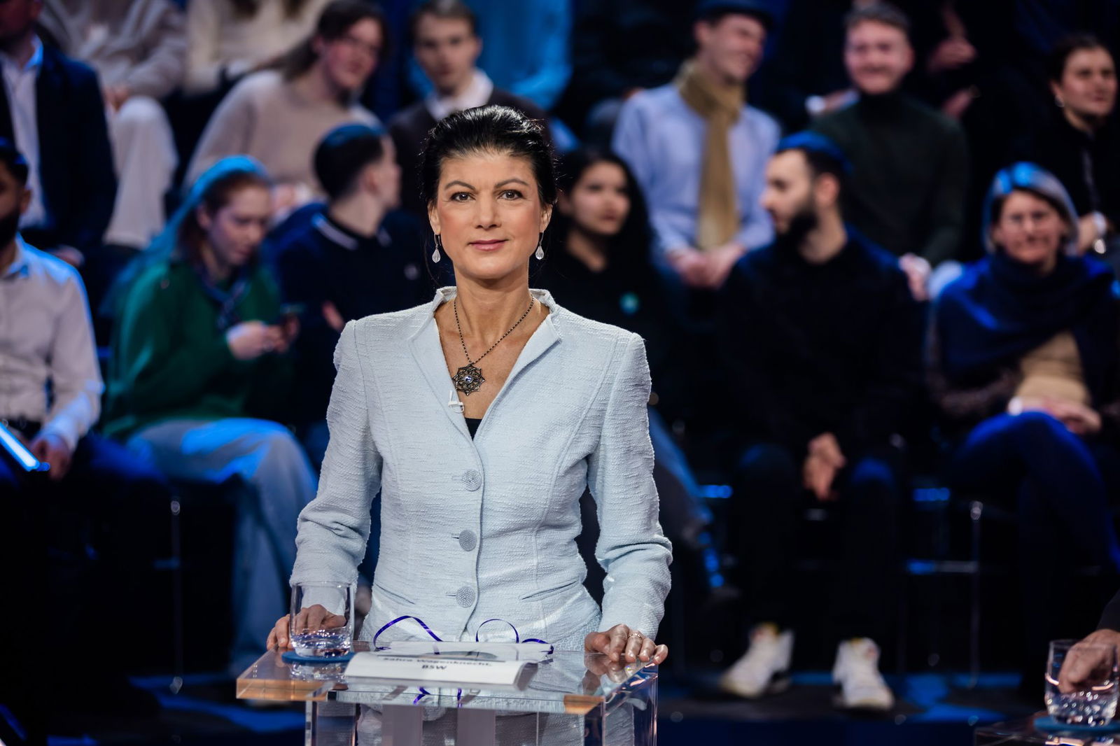 BSW-Chefin Sarah Wagenknecht wirft den Linken Realitätsverweigerung vor.