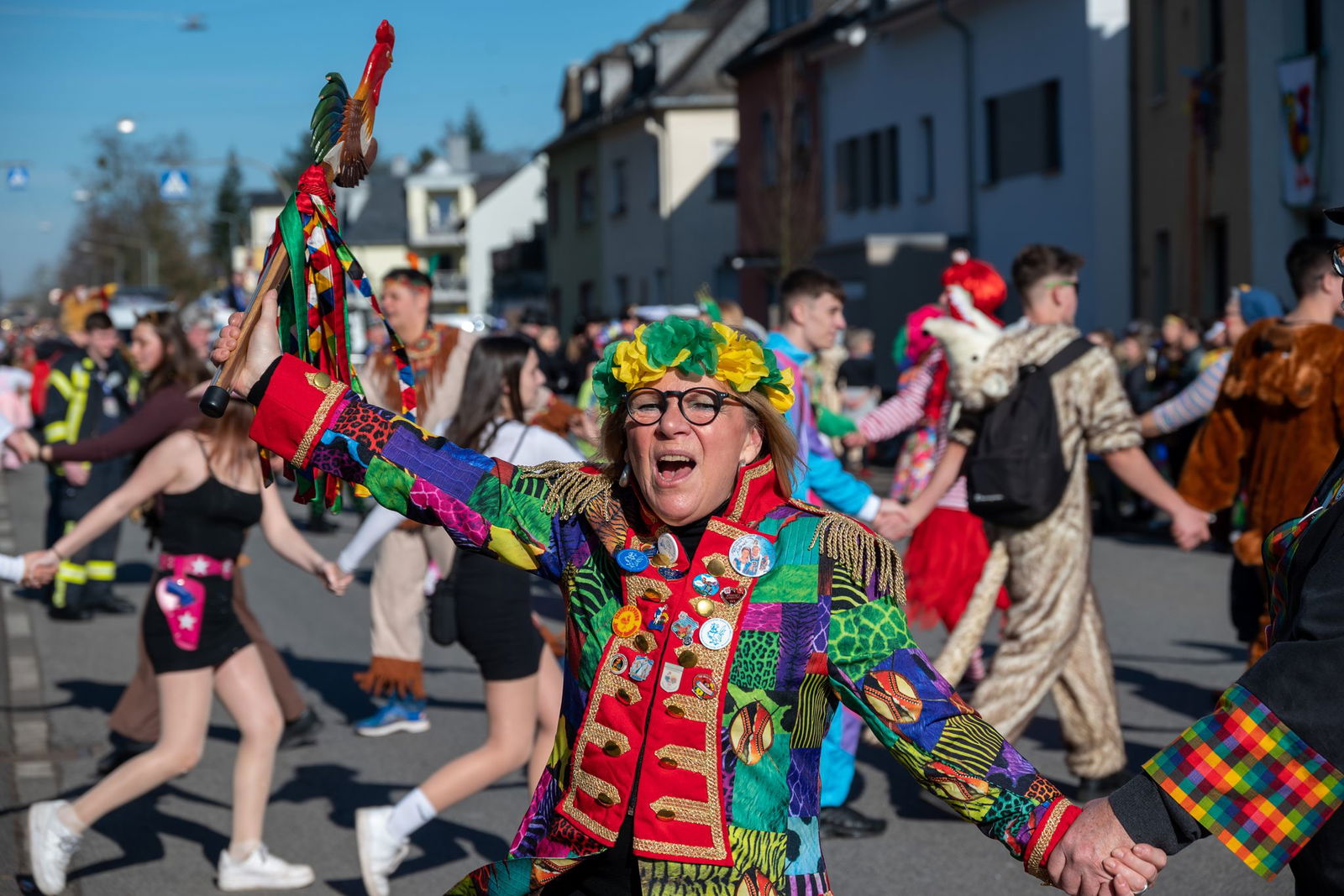 Beim Schärensprung in Trier-Biewer wird «Helau» gerufen. (Archivbild)