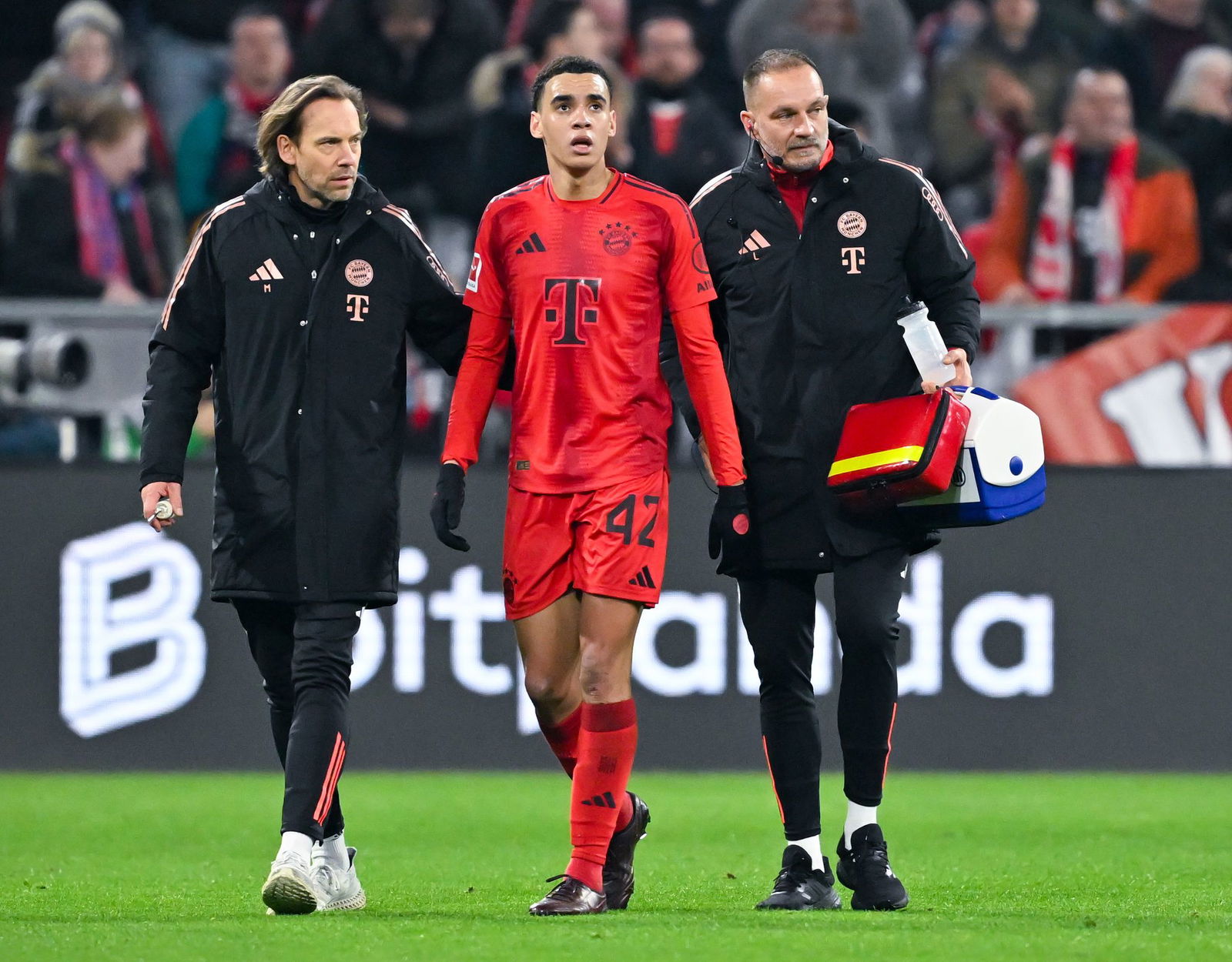 Vorsichtshalber vorher raus: Jamal Musiala.