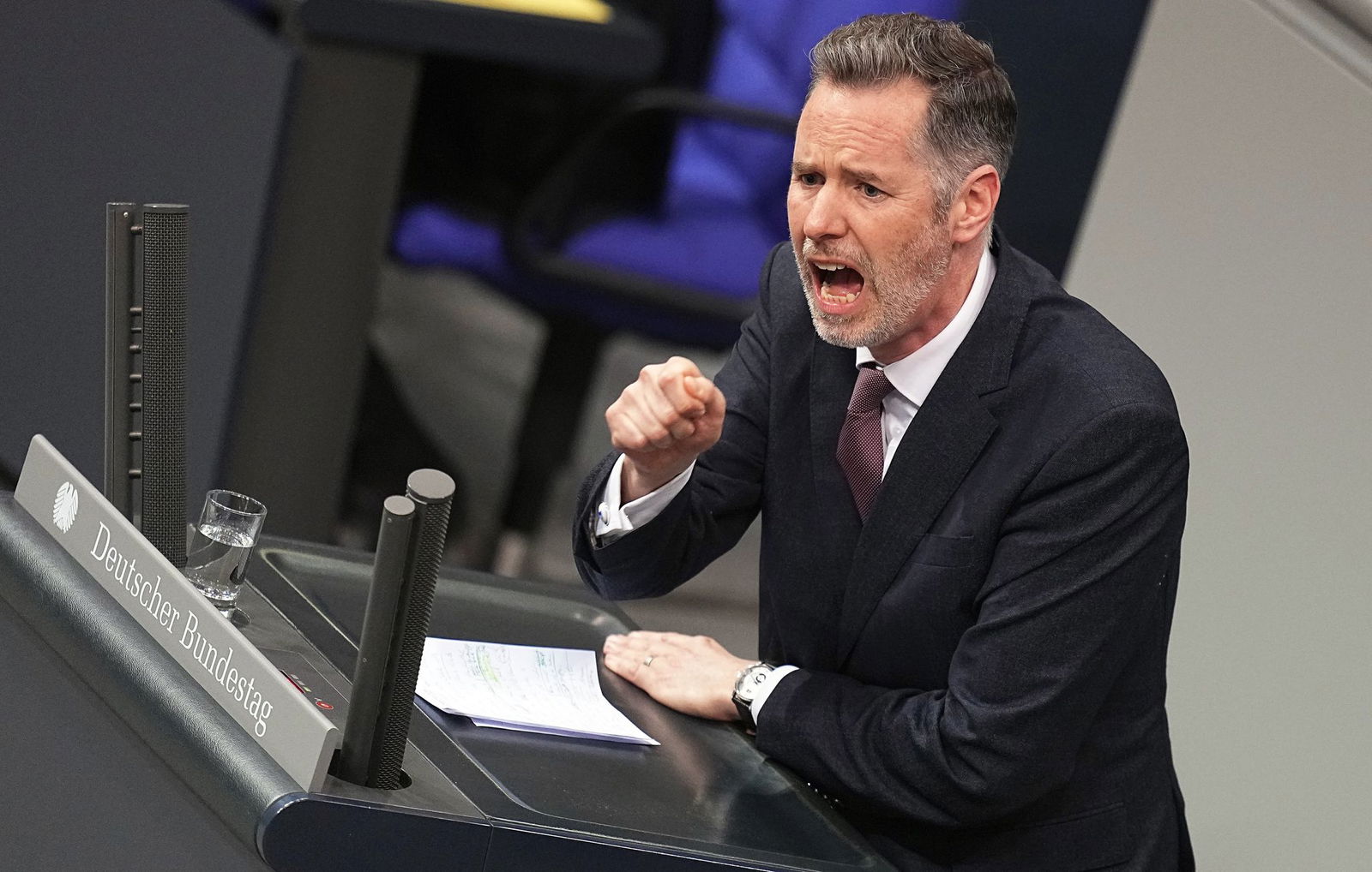 Christian Dürr, Fraktionsvorsitzender der FDP, rechnet ab mit der Migrationspolitik der Grünen.