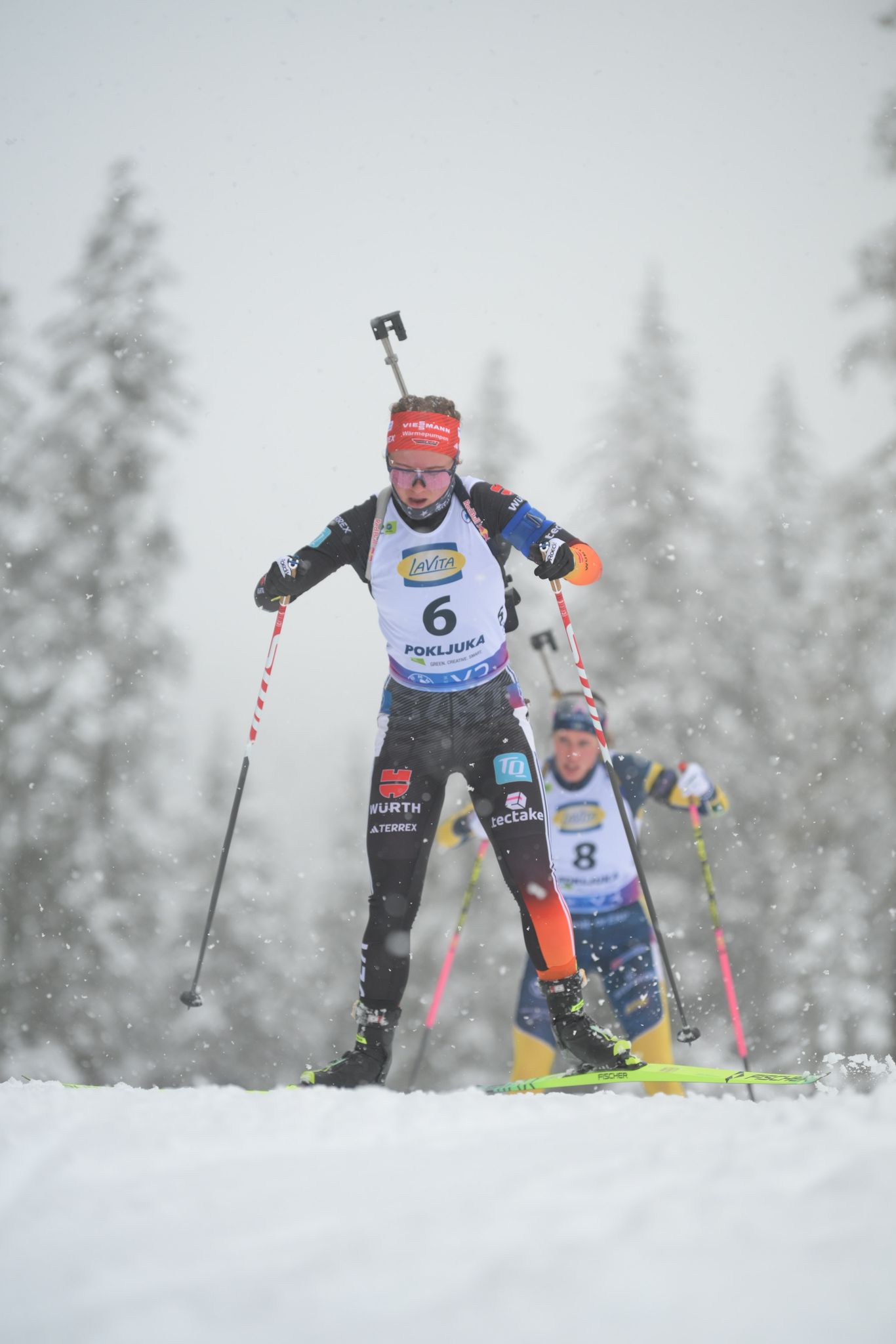 Selina Grotian und Justus Strelow schaffen es im Single-Mixed nicht auf das Podest.