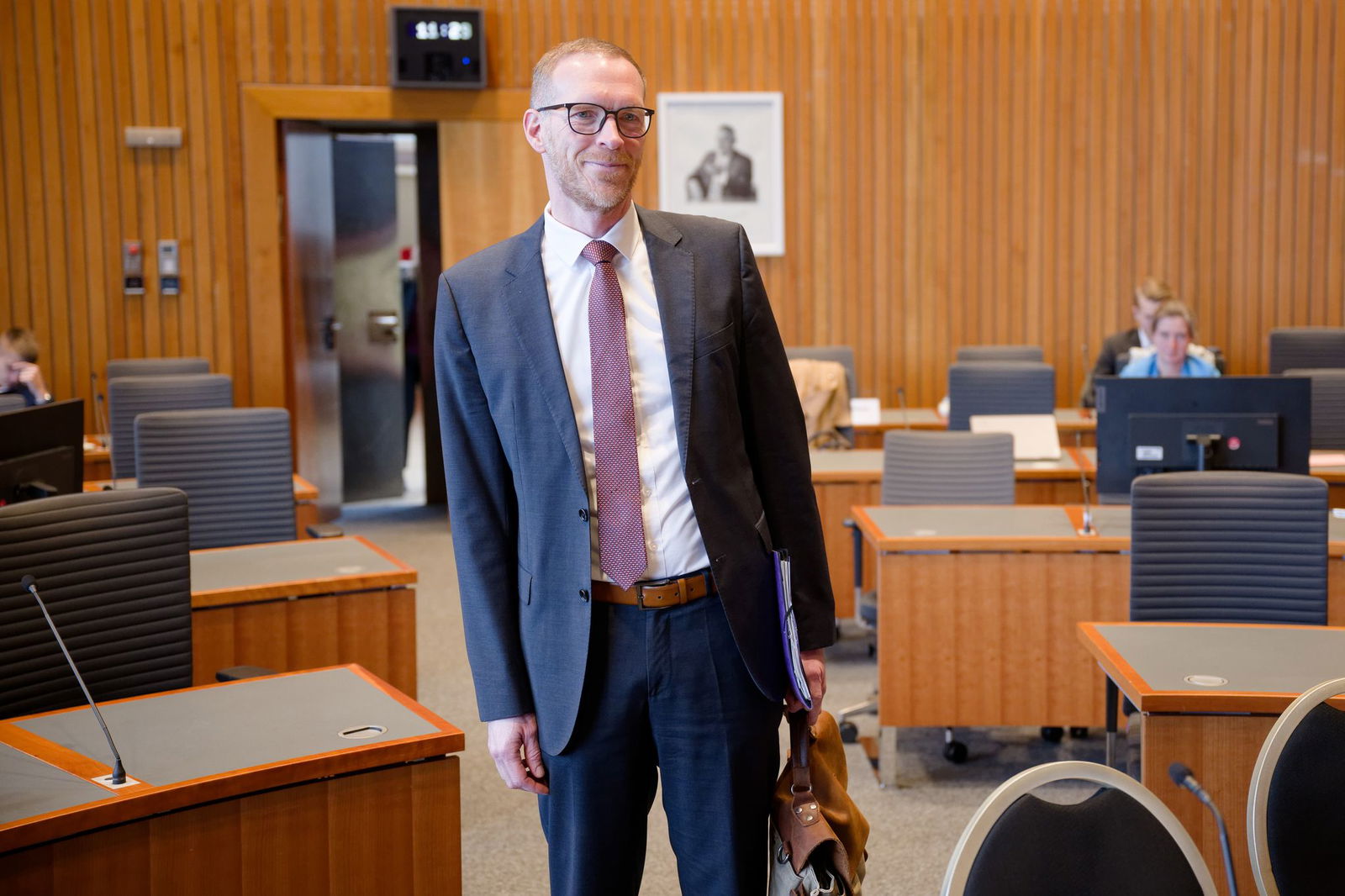 Jan Heinisch, CDU-Abgeordneter im Landtag von Nordrhein-Westfalen, ist Teil des CDU-Teams, das mit Politikerinnen und Politikern von CSU und SPD über Klima- und Energiefragen verhandelt. (Archivfoto) 
