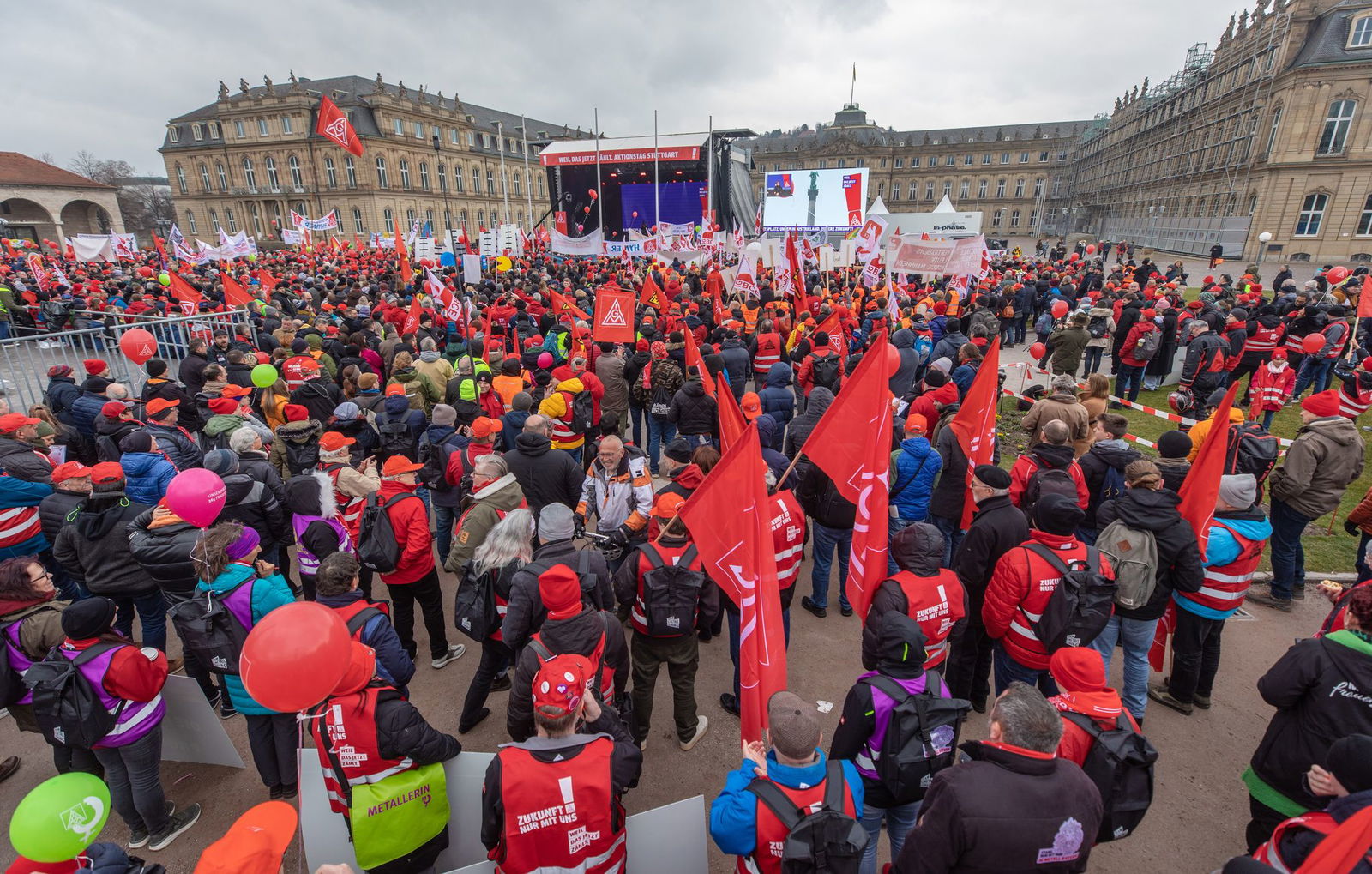 IG-Metall-Aktionstag in Stuttgart: «Keine Zeit zu verlieren.»