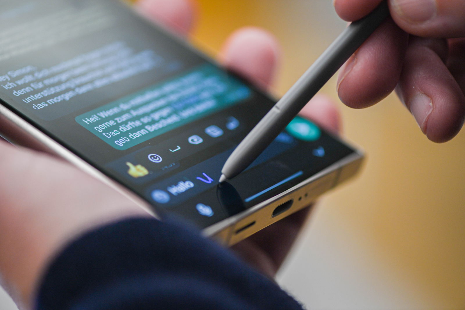 WhatsApp Chat auf Samsung Handy