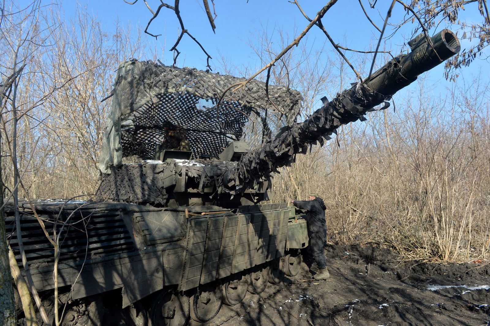 Die Kämpfe in der Ostukraine dauern an. (Archivbild)